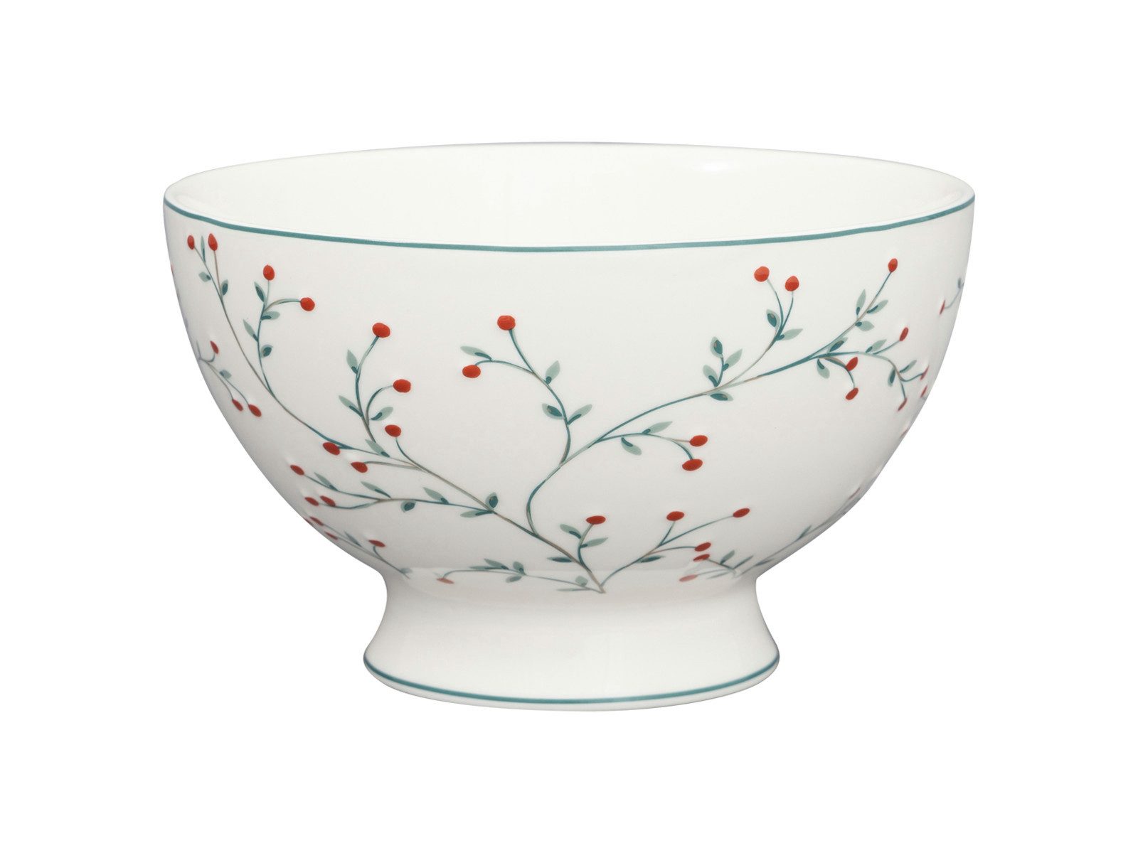 Greengate Schale Lucie Suppenbowl white 0,5l, Steinzeug, (Bowls)