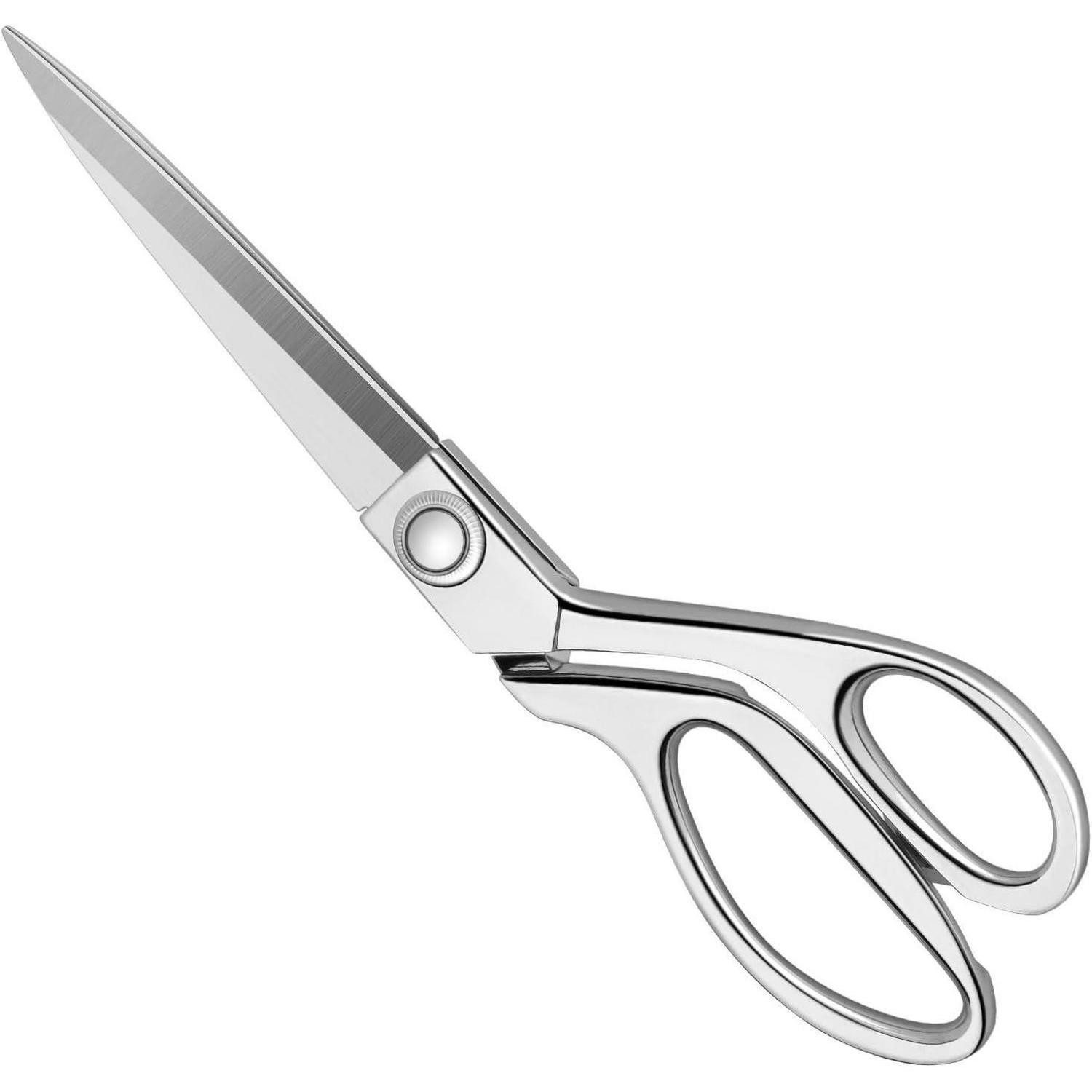 LuxusKollektion Stoffscheren Nähschere Edelstahl 24 cm Stoff Leder Künstler 24cm Silber