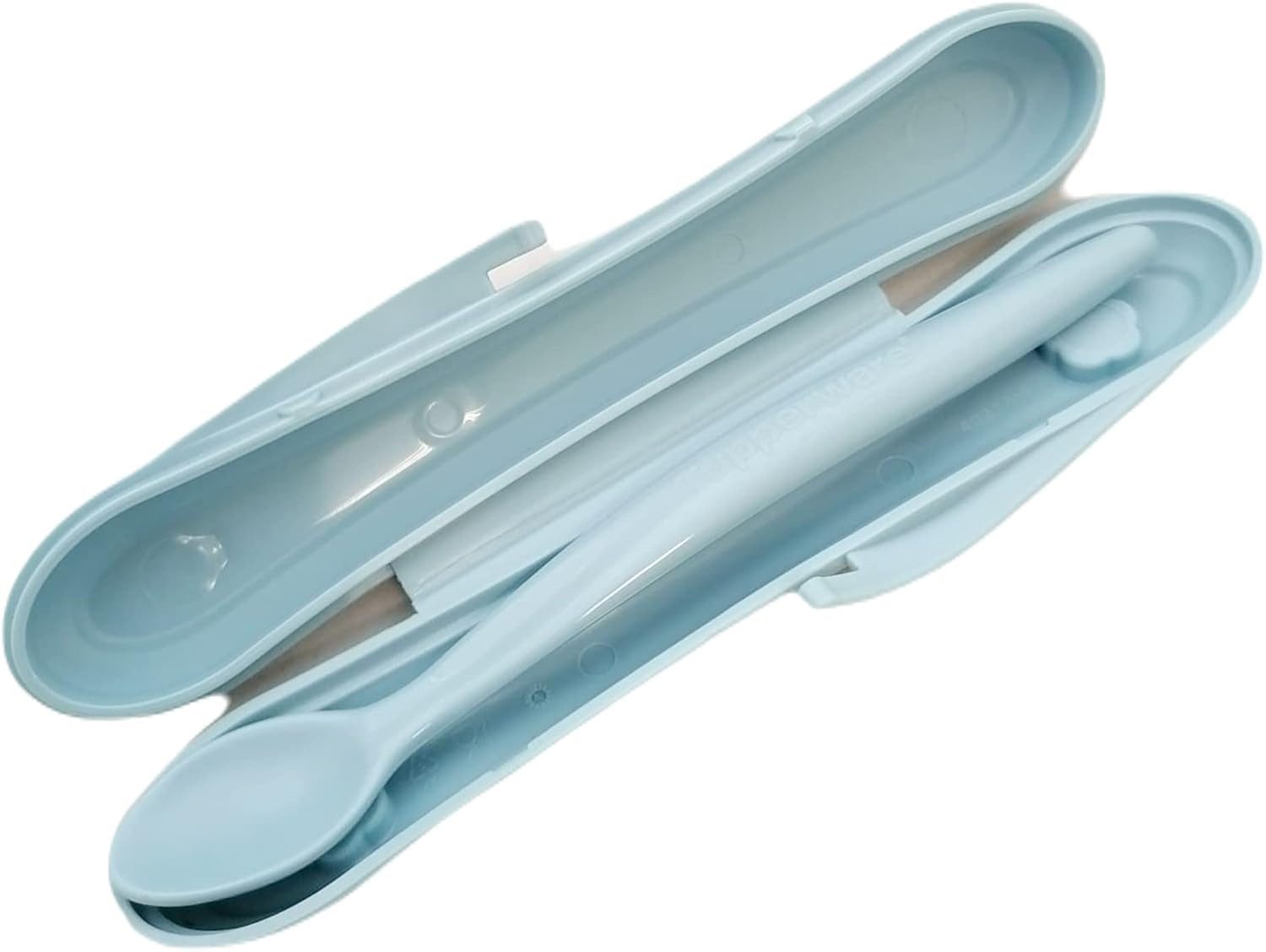 TUPPERWARE Kinderlöffel Tupperware Kinder Soft-Fütterlöffel hellblau
