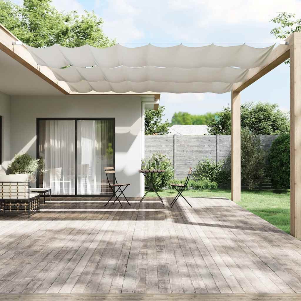 vidaXL Senkrechtmarkise Senkrechtmarkise Weiß 140x420 cm Oxford-Gewebe (1-St)