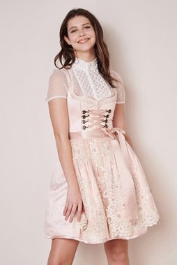 Krüger Madl Dirndl 'Junia' Spitzenschürze 411965, Rosé - 50cm