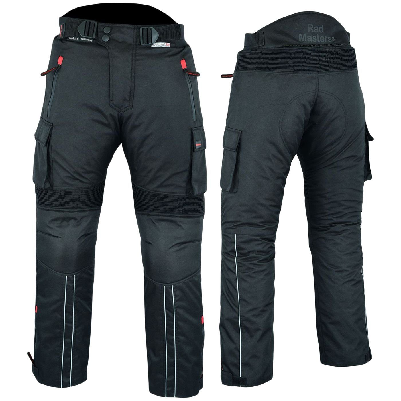 BULLDT Motorradhose GW322T Schwarz Textilhose Cordura Motorradhose