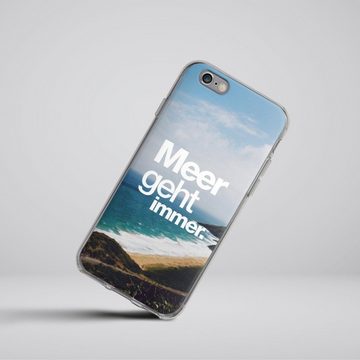 DeinDesign Handyhülle Meer Urlaub Sommer Meer geht immer, Apple iPhone 6 Silikon Hülle Bumper Case Handy Schutzhülle