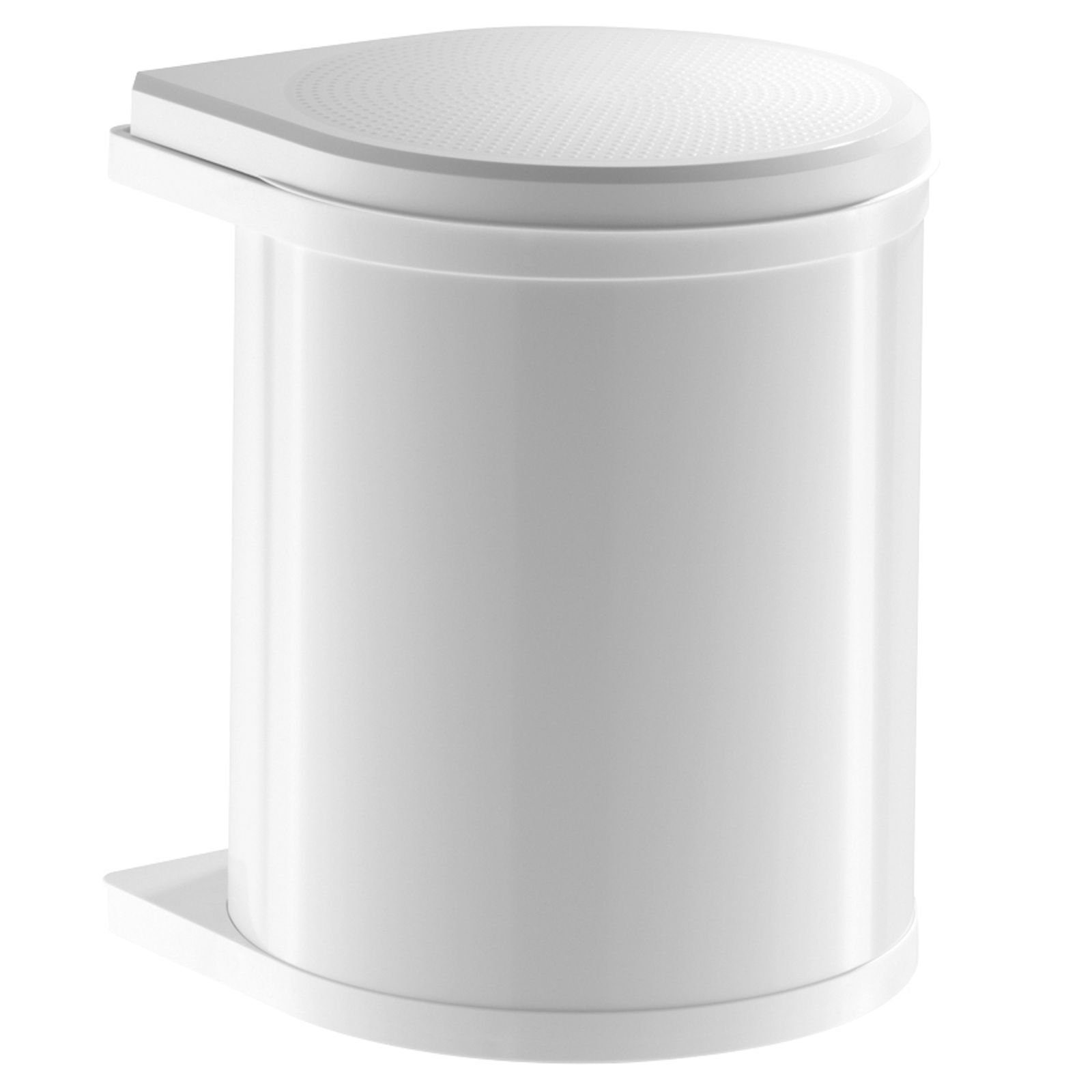 Hailo Einbaumülleimer Abfallsammler Mono 15 Liter für Schränke ab 40cm mit Drehtür, Edelstahl, schwarz automatischer Schwenkeimer mit Deckel