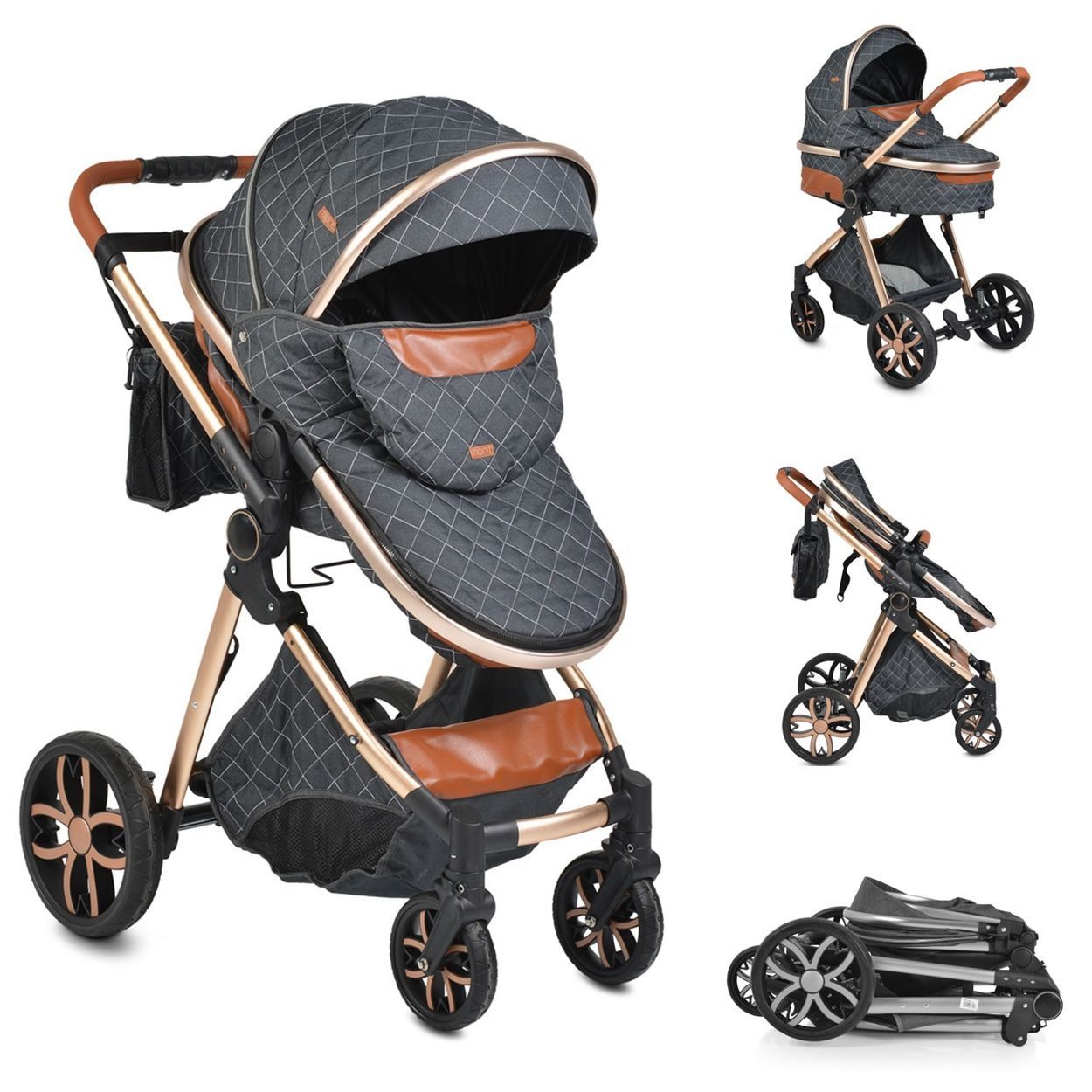 Kombi-Kinderwagen Kinderwagen Alma