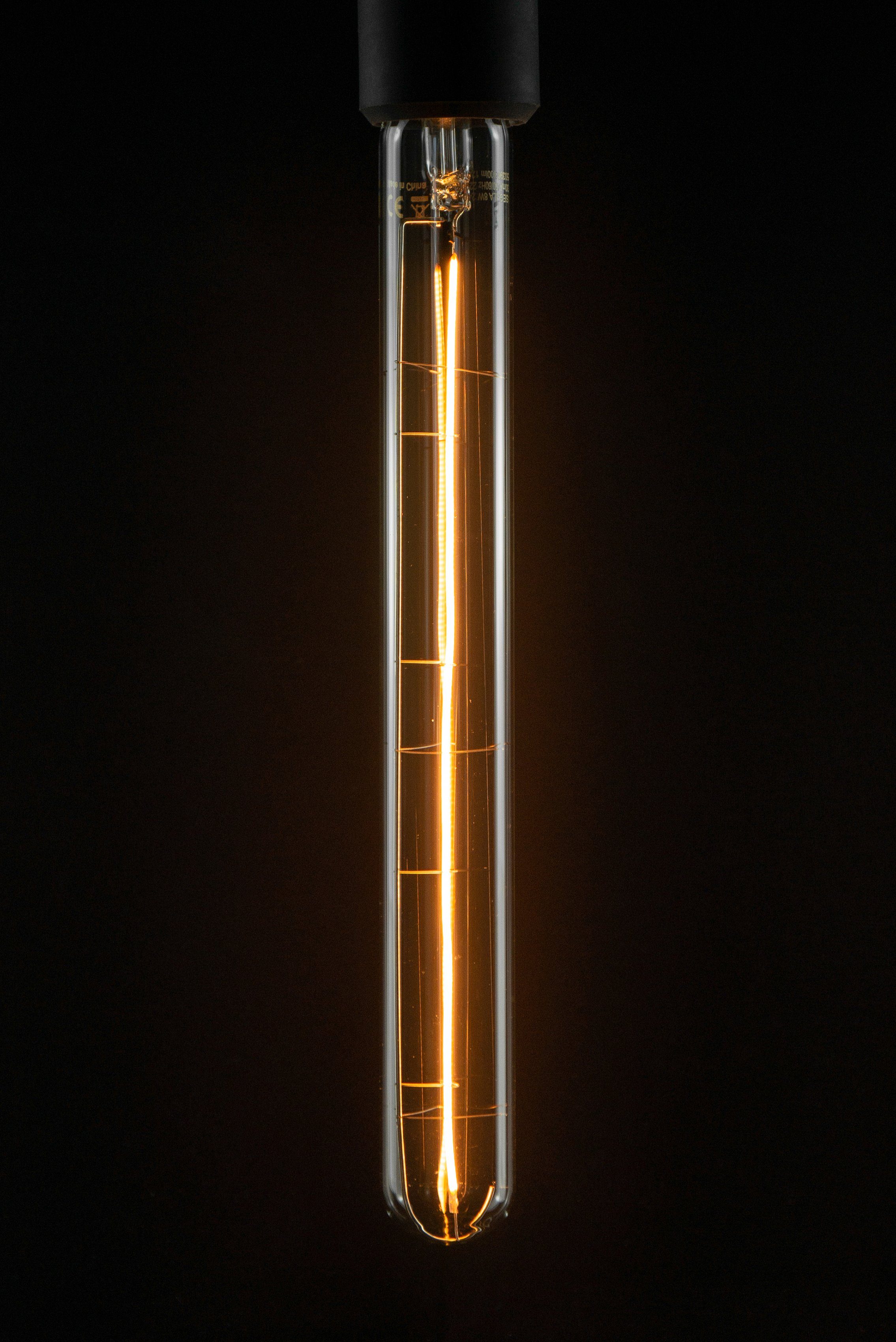 SEGULA LED-Leuchtmittel LED Long 300 klar, klar, Long 1900K Tube dimmbar, Tube 300 E27, Warmweiß, E27