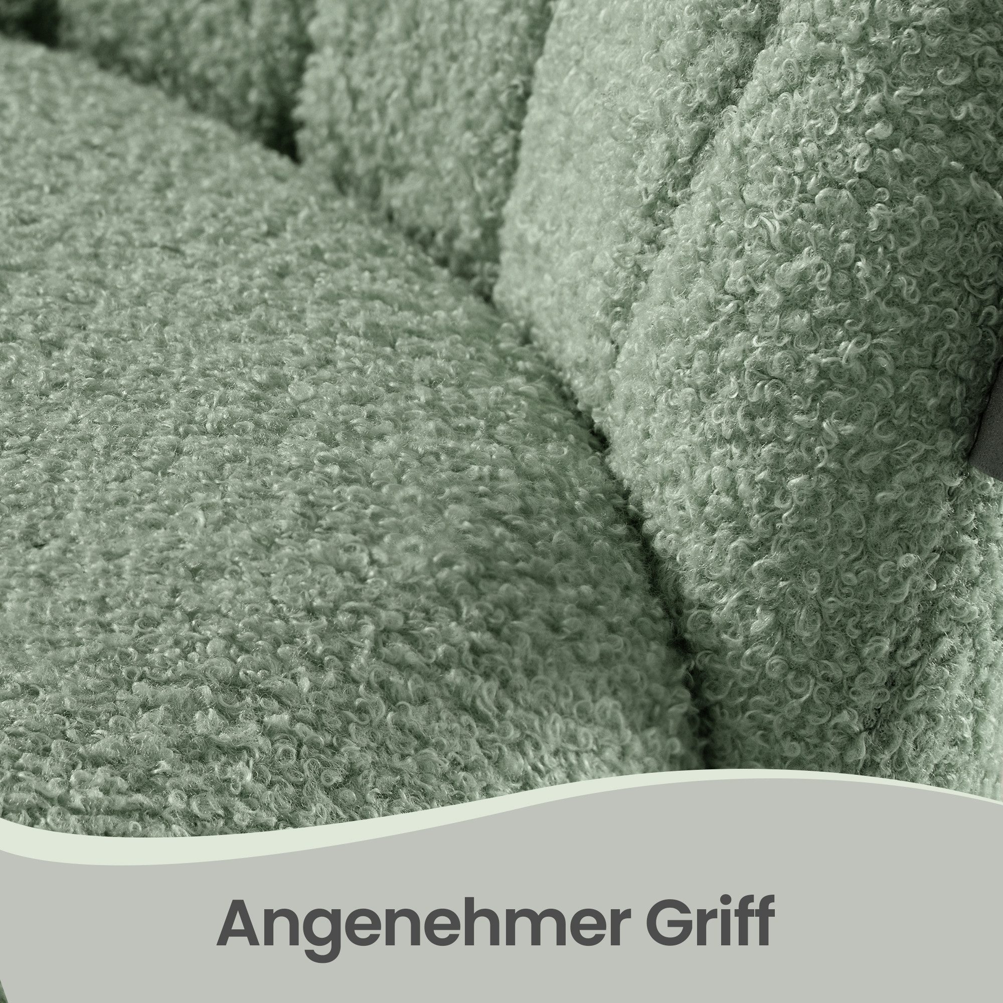 SONGMICS Bürostuhl Homeoffice-Stuhl, Schminkstuhl aus Fleece, Schreibtischstuhl, Schaumstoffpolsterung, höhenverstellbar, für Arbeitszimmer – Bild 4 von 5