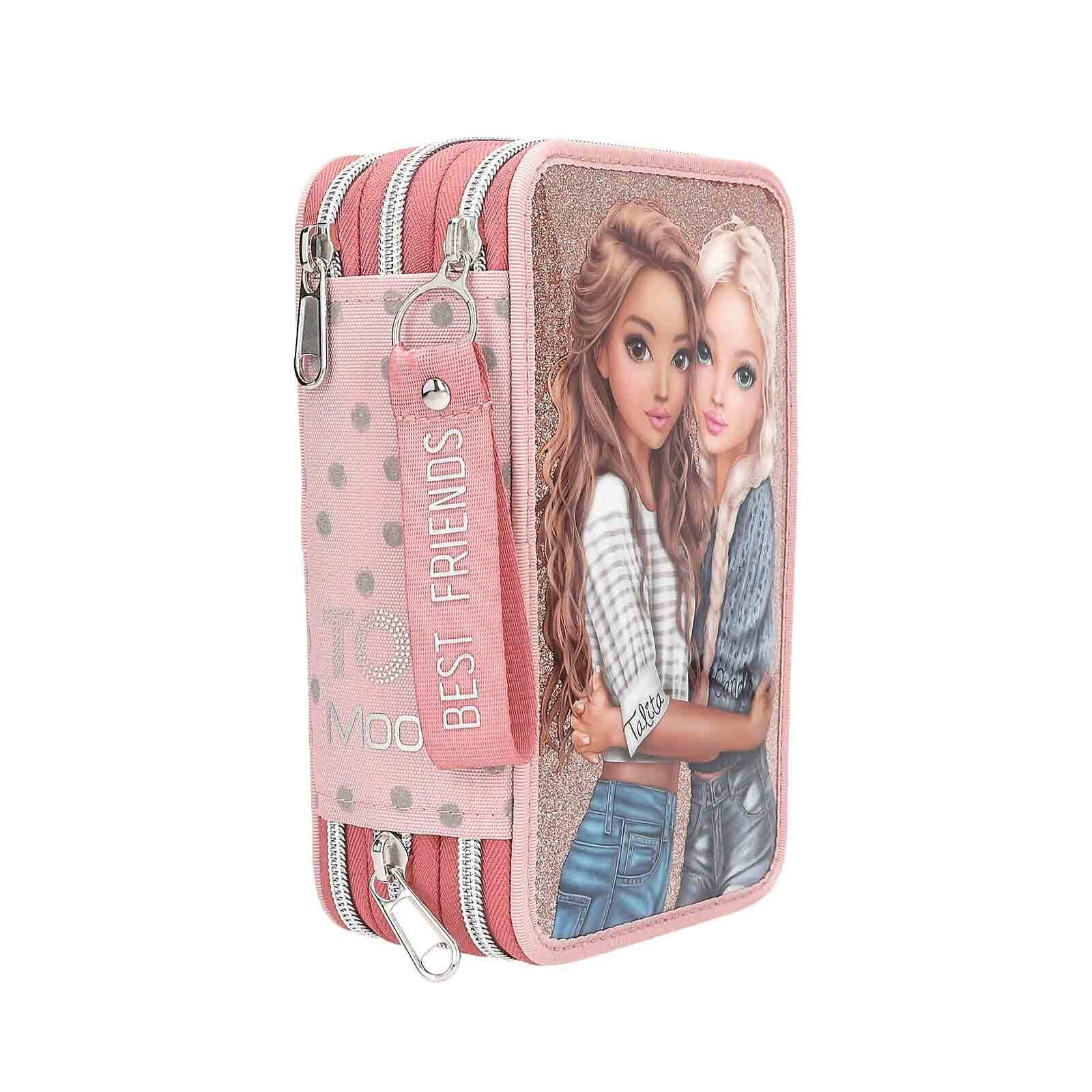 Depesche Federmäppchen TOPModel 3-Fach Federtasche DOTS 7,5 x 13 x 20 cm, (1-tlg)