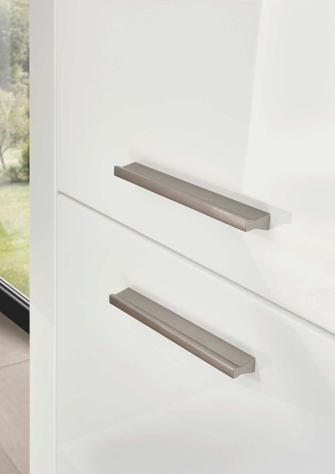 Furn.Design Sideboard Ladis (Anrichte in weiß Hochglanz, 198 x 83 cm), mit 3 Schubladen