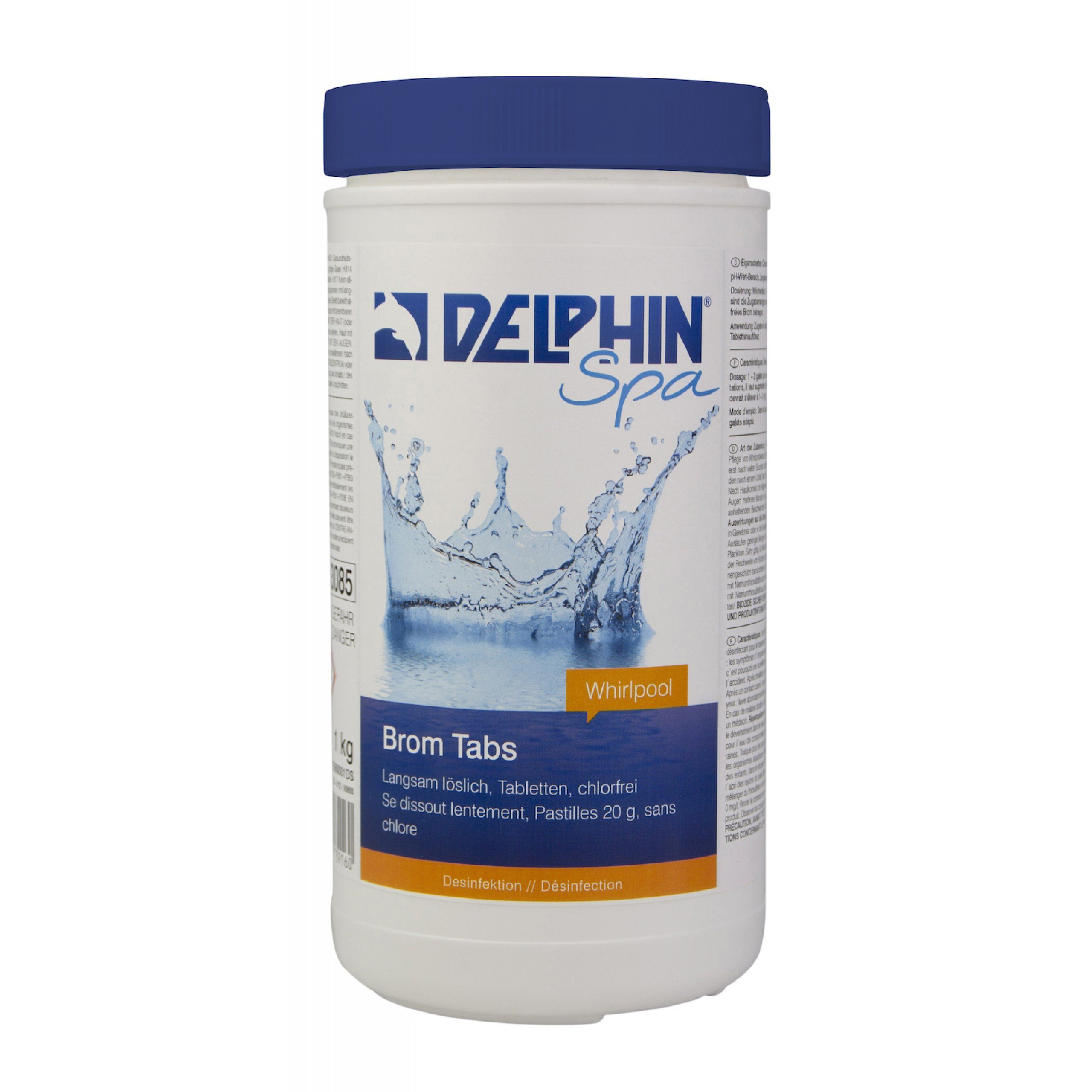 Chemoform Poolpflege Delphin Spa Brom Tabs 20 g Inhalt 1 kg chlorfrei Desinfektion für