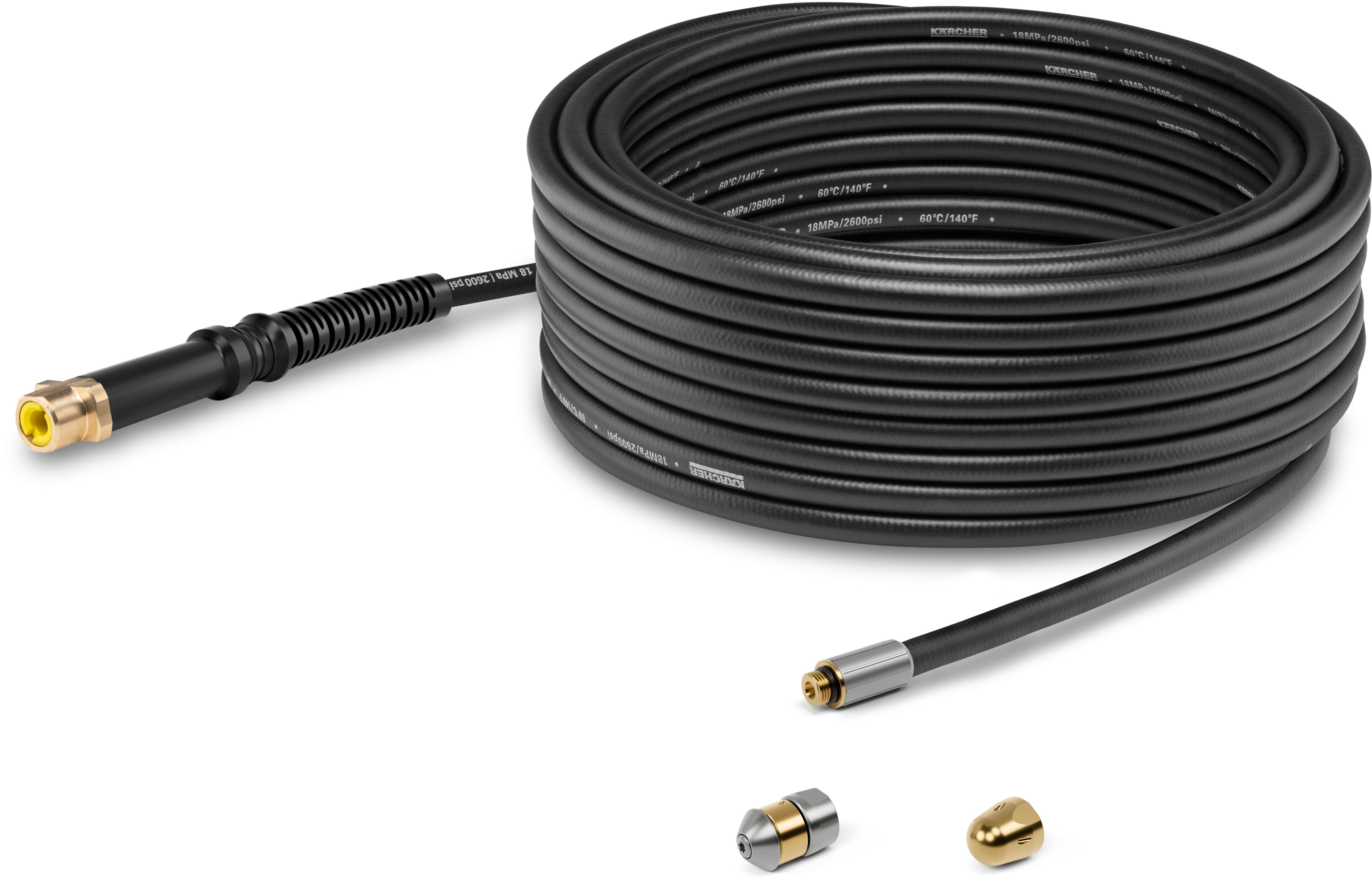 KÄRCHER Rohrreiniger-Schlauchaufsatz PC 15 Rohrreinigungsset (15 m), L: 15 cm, (Set)