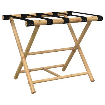 vidaXL Trolley Gepäckablage Klappbar 62x42x50,5 cm Bambus Koffer