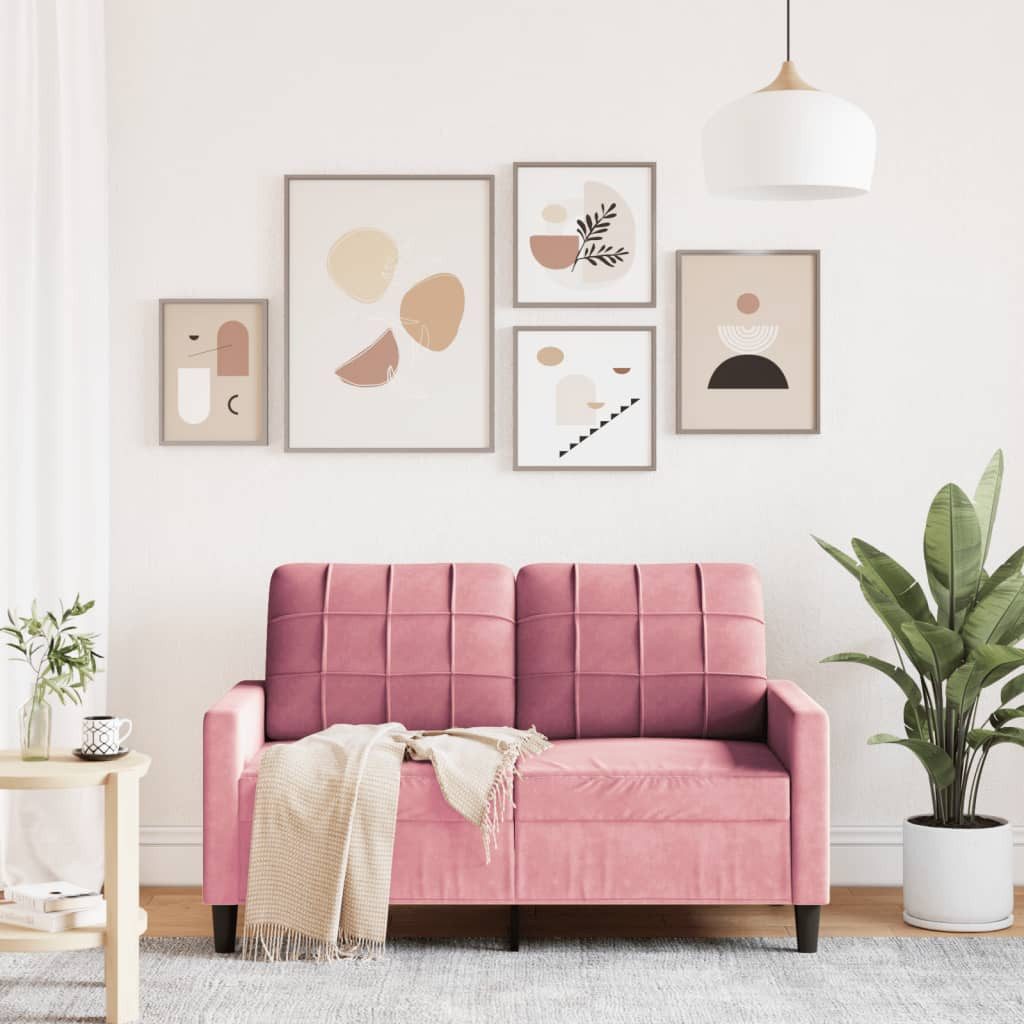 vidaXL Sofa 2-Sitzer-Sofa Rosa 120 cm günstig online kaufen