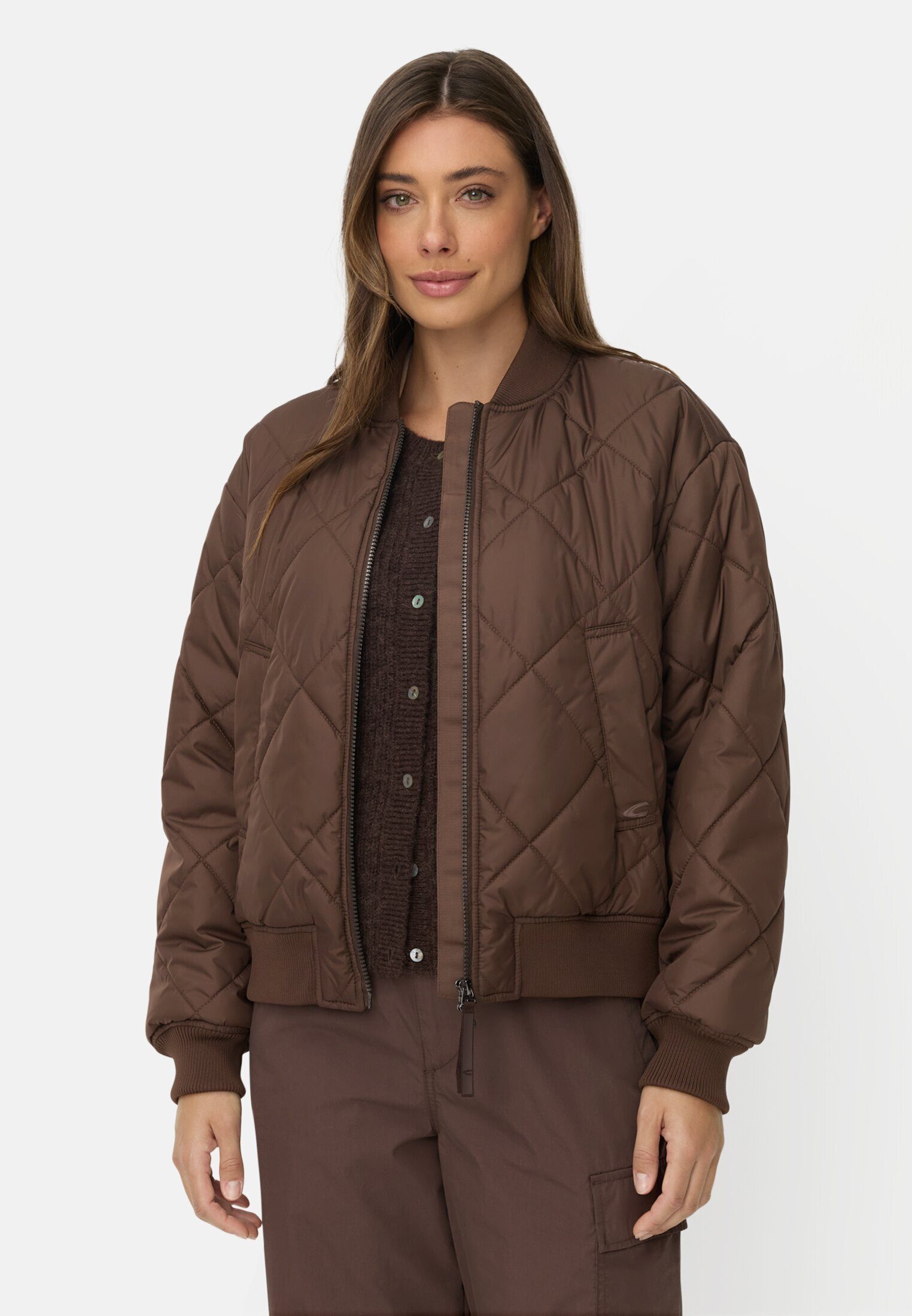 camel active Bomberjacke mit bedrucktem Futter Langarm
