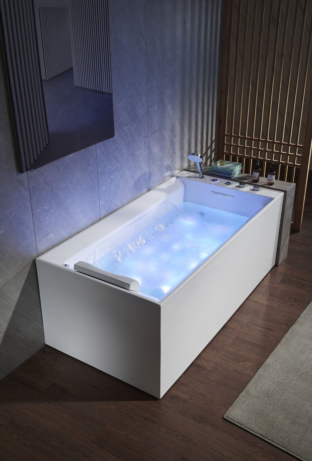JVmoebel Whirlpool-Badewanne Luxus Whirlpool Badewanne mit Sprudel- und Blasenfunktion, (1-tlg), Made in Europa