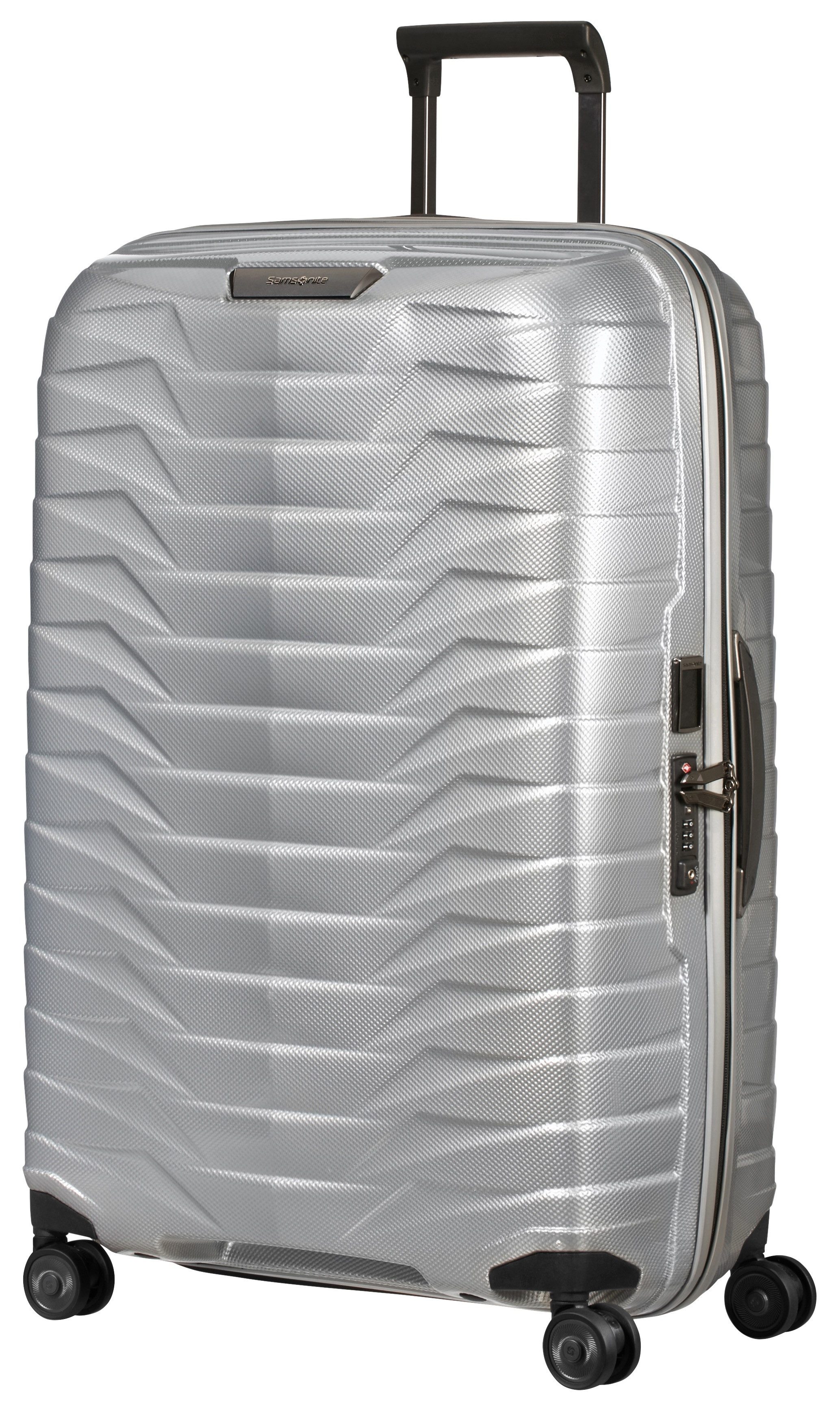 Samsonite Hartschalen-Trolley PROXIS, verschiedene Größen und Farben, 4 Rollen, arretierbares und versenkbares Druckknopf-Trolleysystem
