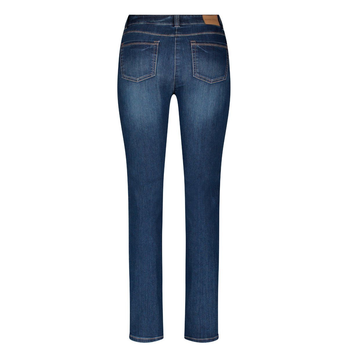 use von WEBER denim Cotton mit Perfect Gerry Best4ME 5-Pocket-Jeans GERRY Weber (862004) dark Organic blue (92150-67950) Fit