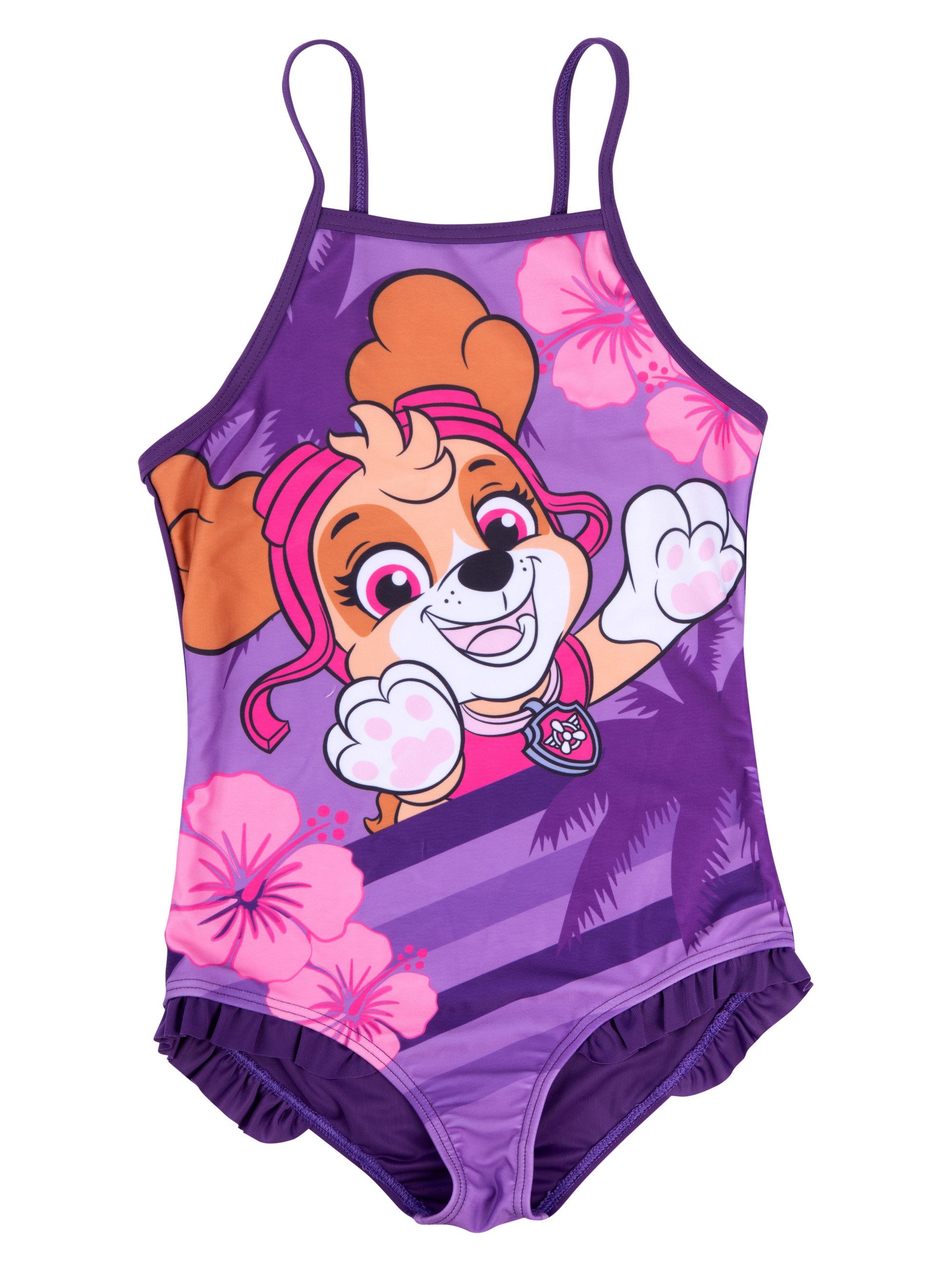 Badeanzug Paw Patrol Badeanzug mit Rüschen Skye Schwimmanzug