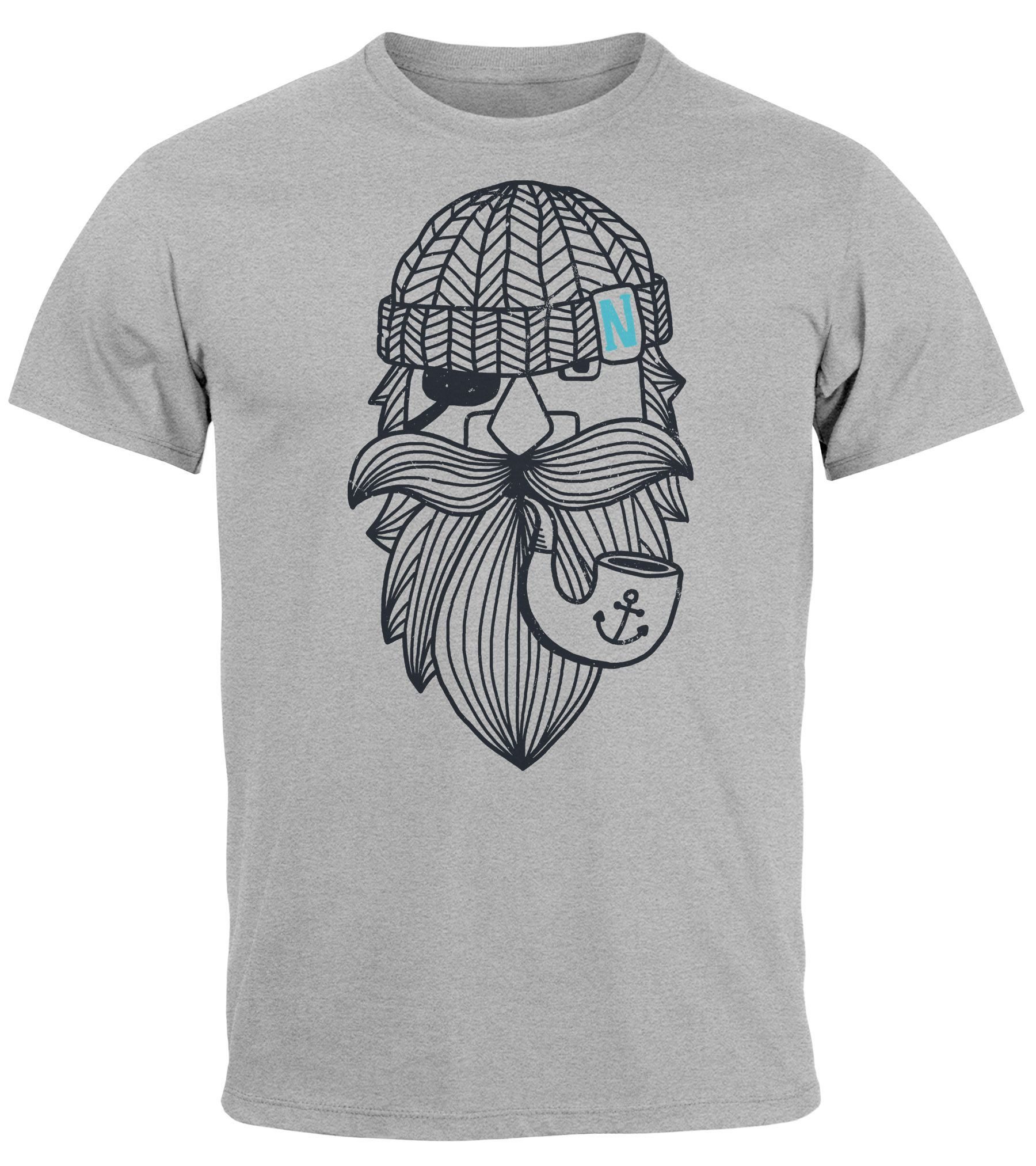 Neverless Print-Shirt Herren T-Shirt Printshirt Seemann günstig online kaufen