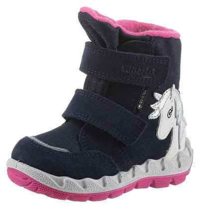 Superfit ICEBIRD WMS: Weit Winterboots Snowboots, Winterstiefel, Klettstiefel mit Einhorn Motiv