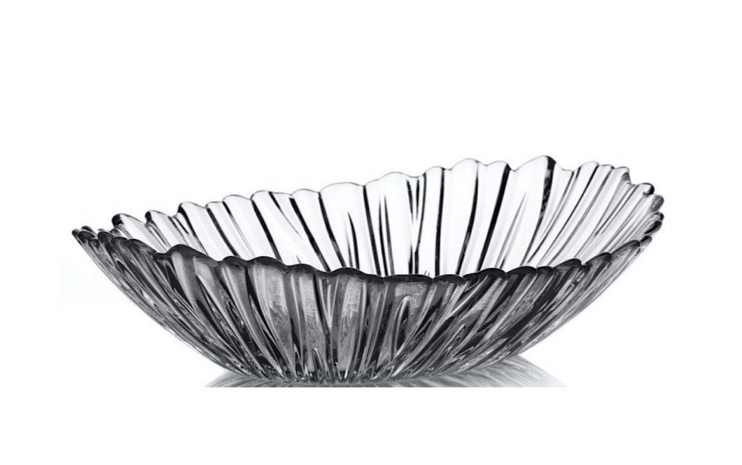 Schale 10611 Aurora Tafelaufsatz Glas, Oval, 33 x 26 cm Salatschale