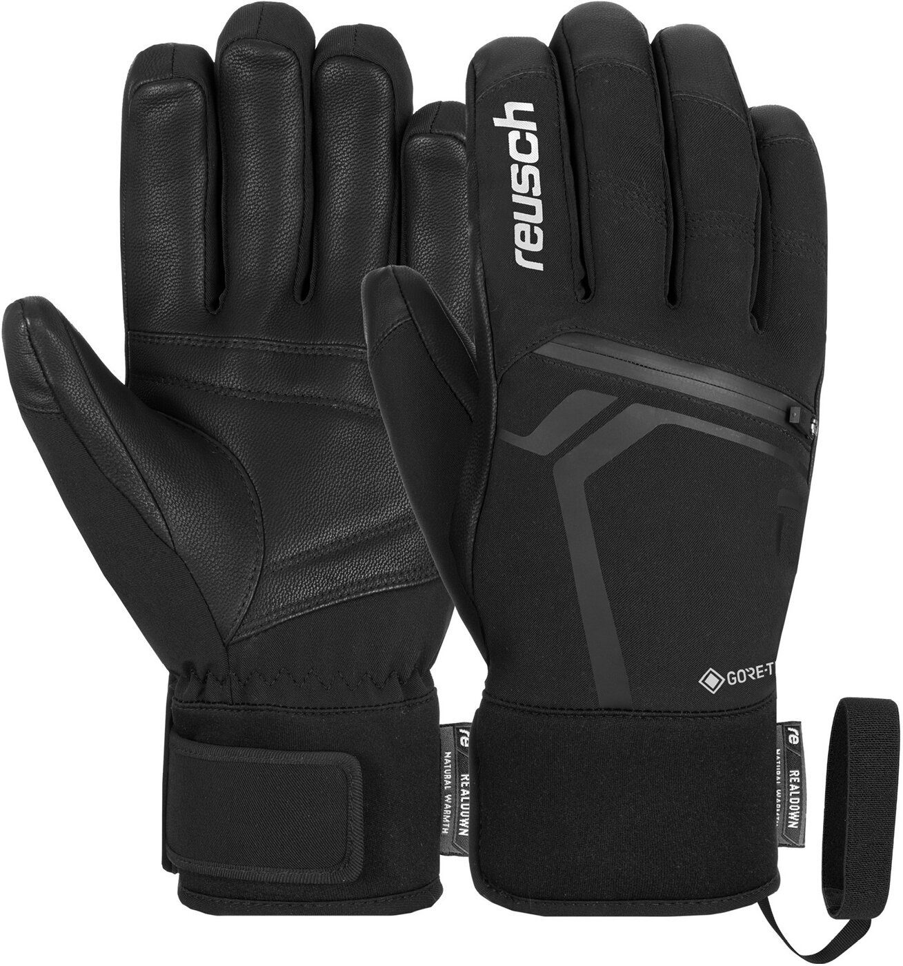 Reusch Fleecehandschuhe Reusch Down Spirit GORE-TEX SC black / silver