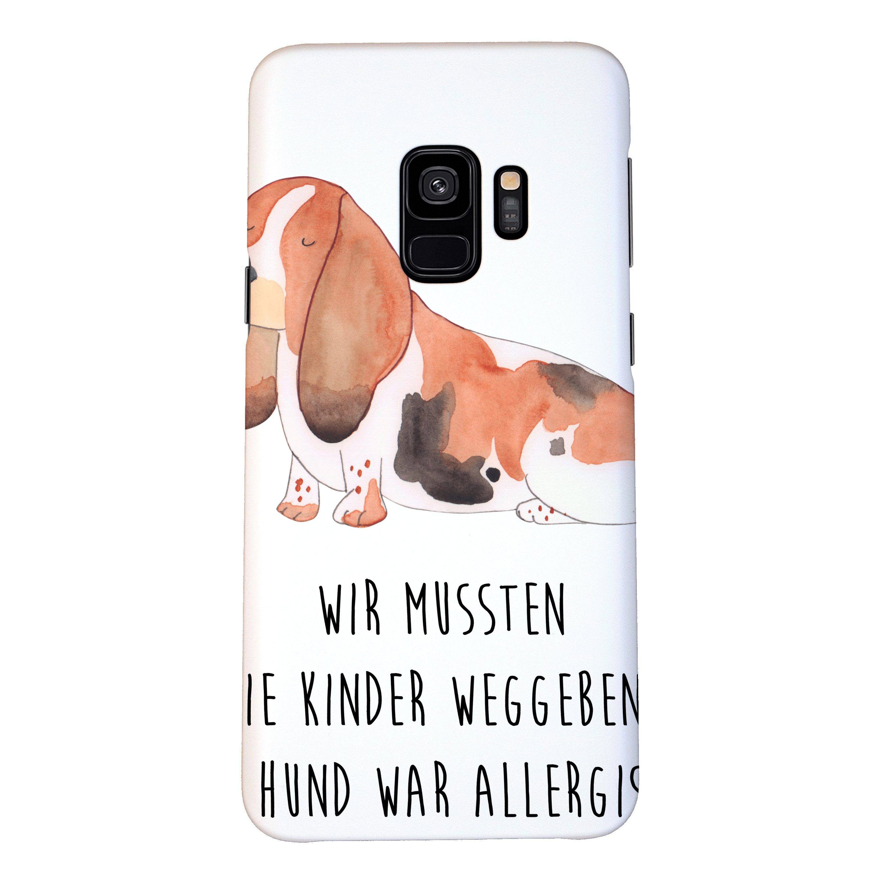 Mr. & Mrs. Panda Handyhülle Hund Basset Hound - Weiß - Geschenk, Handycover, lange Ohren, Handy C