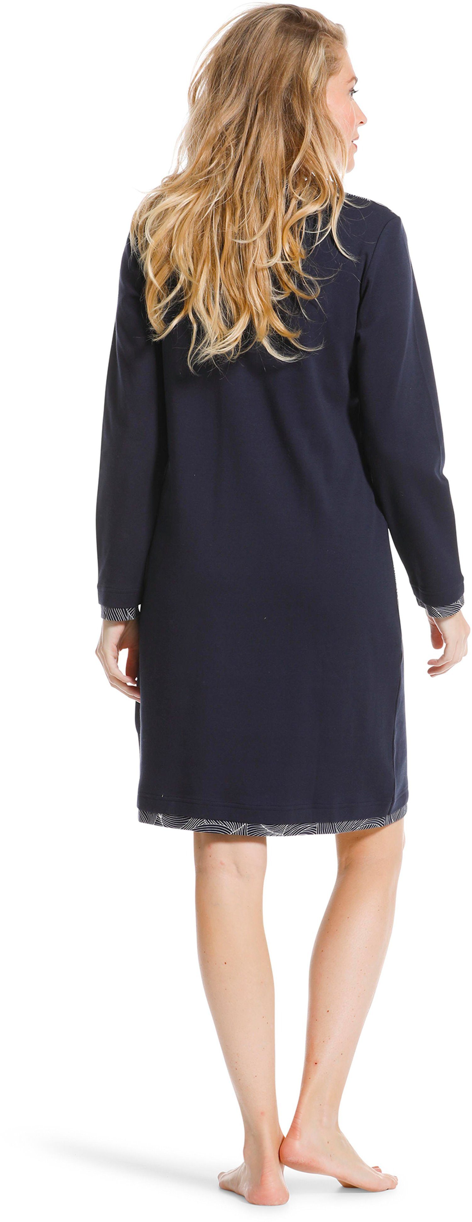 Qualität (1-tlg) Qualität Interlock Damen Nachthemd warme Nachthemd Pastunette