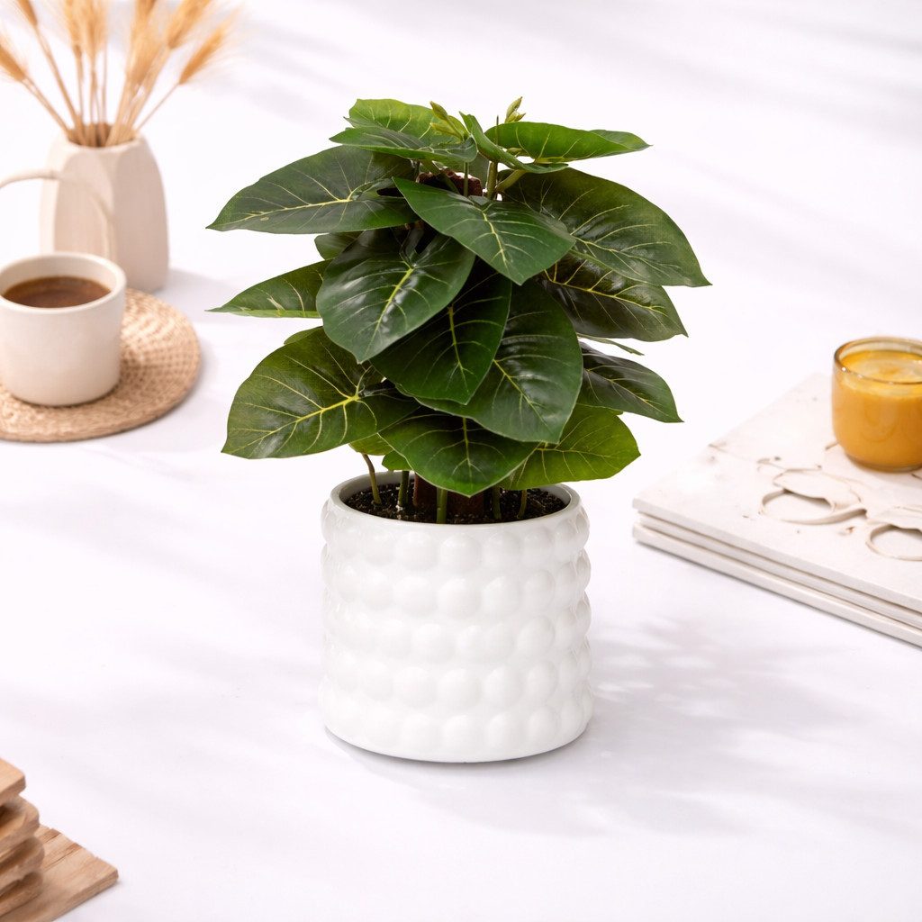 Kunstpflanze Künstliche Hängepflanzen im bruchfesten Topf, Hängepflanze künstlich Efeu, Monstera, Philodendron, Calathea, Pfeilblatt, Mosaik- & Zebrapflanze, PA – Bild 5 von 5