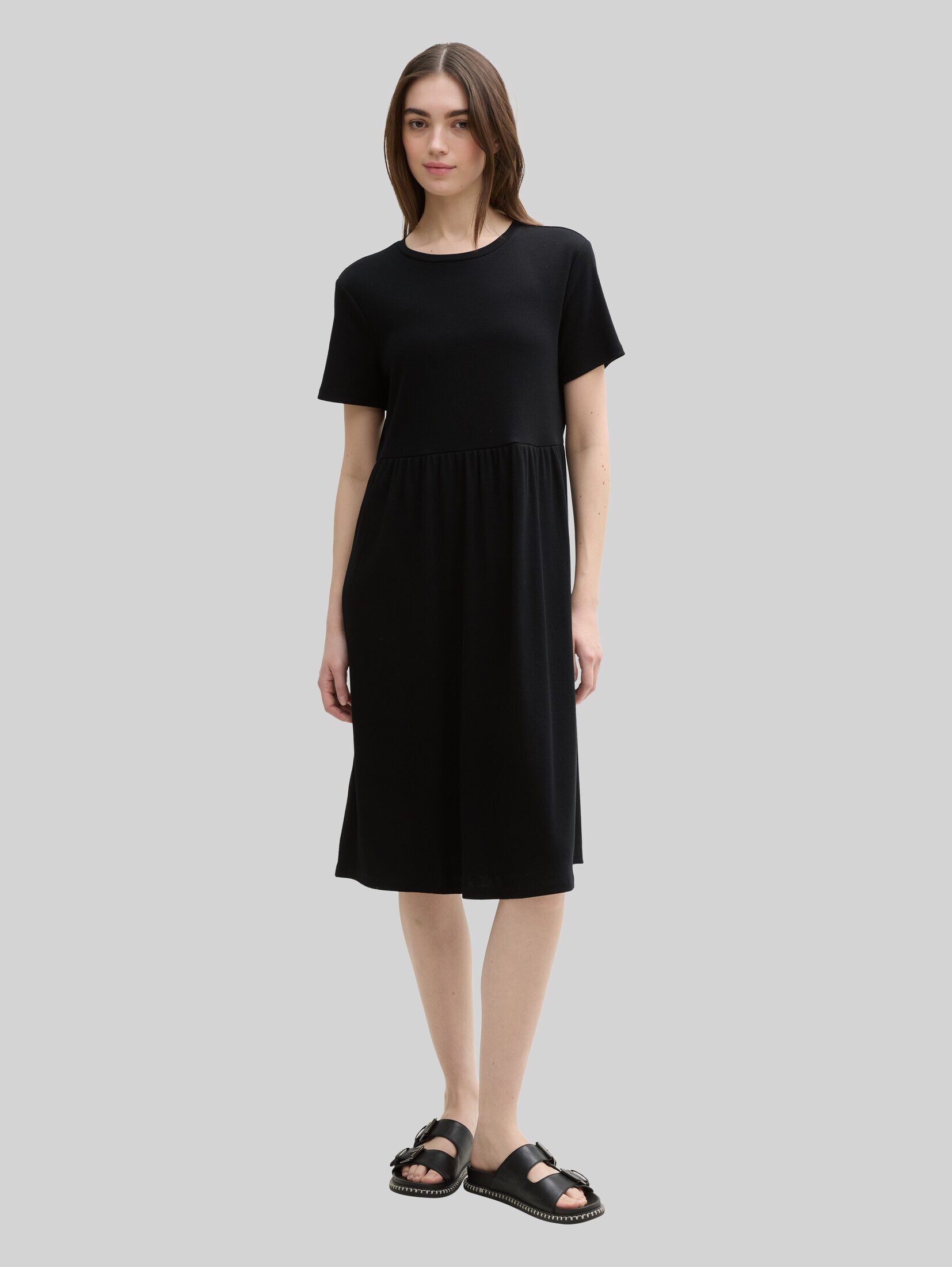 TOM TAILOR Denim Sommerkleid Kleider & Jumpsuits Jersey Midi-Kleid