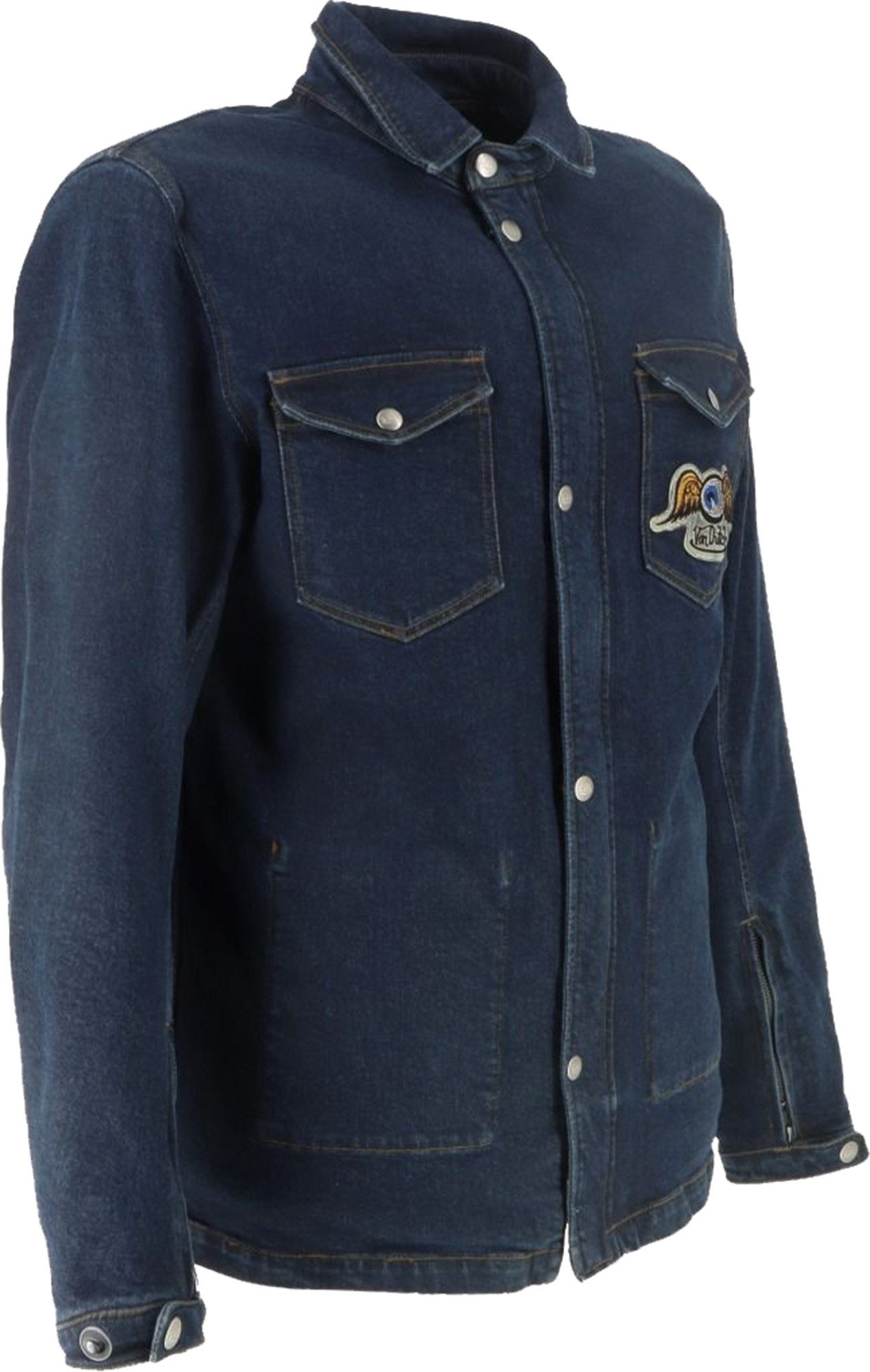 Von Dutch Motorradjacke x Helstons Captain Motorrad Hemd Rückenprotektor enthalten,Brustprotektor enthalten,Ellenbogenprot