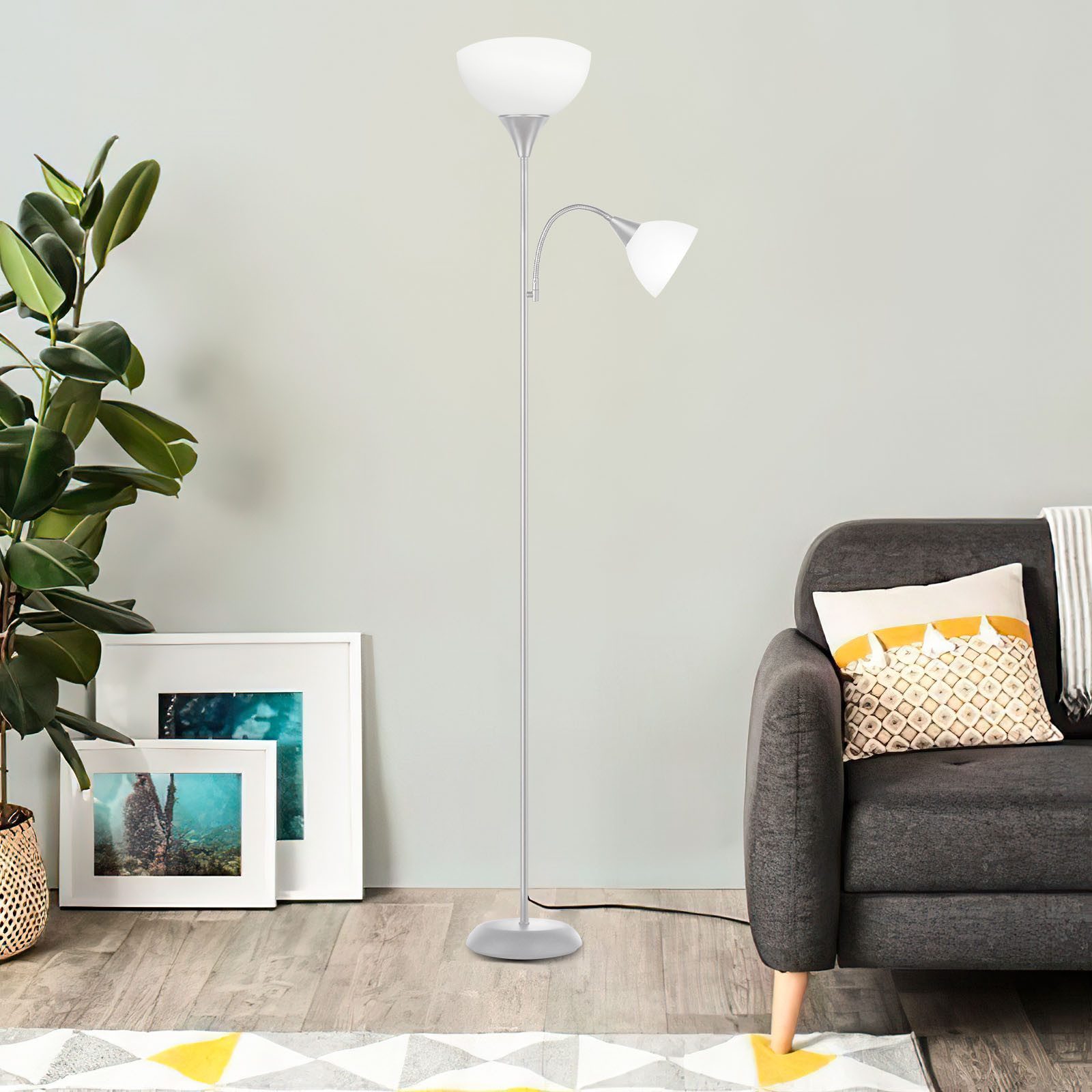 OUTON LED Stehlampe Bodenlampe mit Fernbedienung, 9W, 4 Farbtemperaturen, L günstig online kaufen