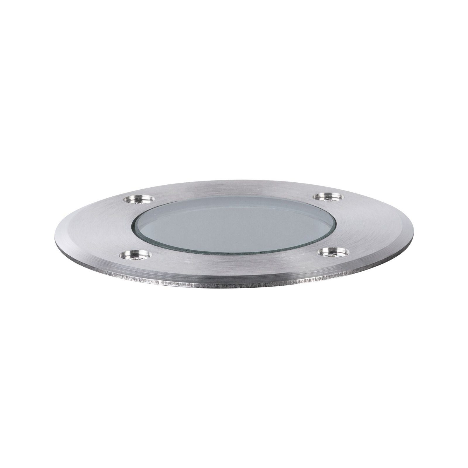 Paulmann LED Einbauleuchte IP65 110mm 2200K 4,3W 320lm 230V Edelstahl gebürstet, Kunststoff, LED fest integriert, Bodeneinbauleuchte Goldlicht insektenfreundlich