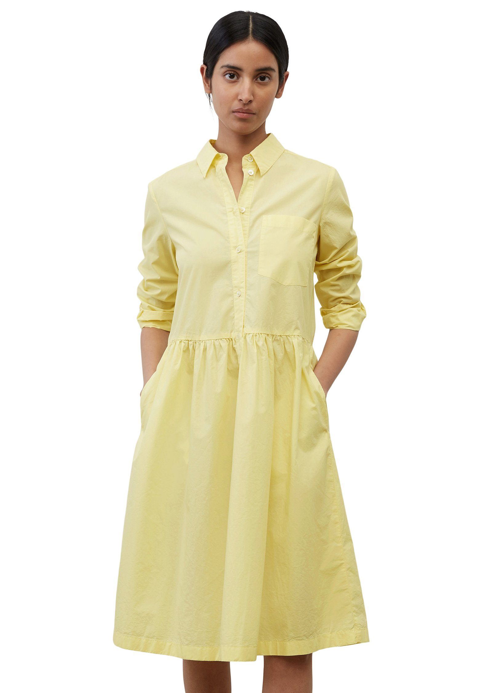 Damen Kleider Marc O'Polo Blusenkleid aus Organic-Cotton-Twill