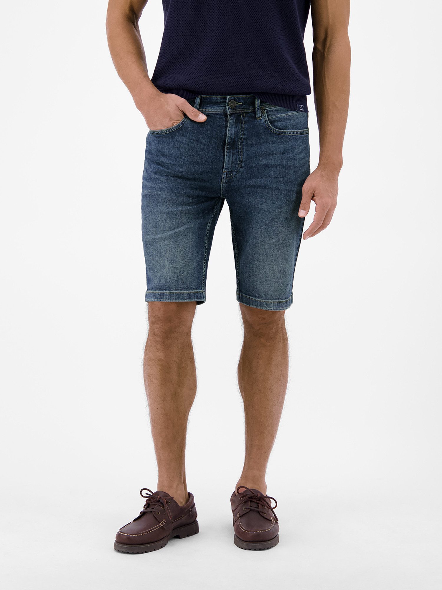 LERROS Shorts Denim Bermuda aus flexiblem Baumwollmischgewebe
