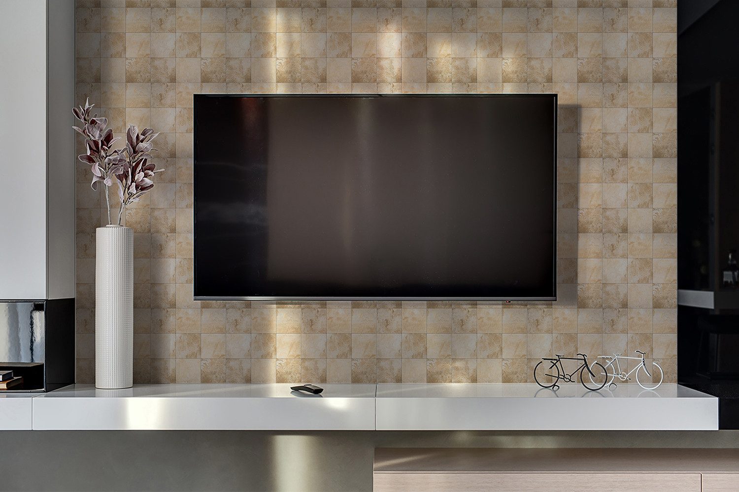 Tulup Spritzschutz Küchenrückwand Vinyl-Fliesen Selbstklebend Wandpaneele günstig online kaufen