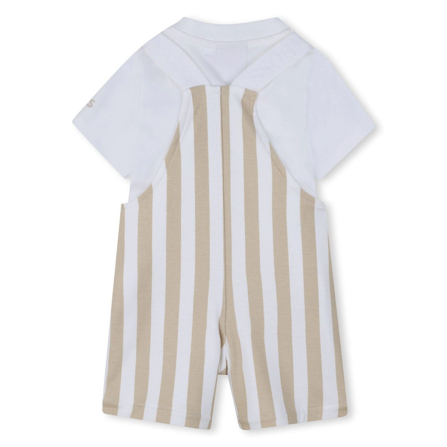 Boss Kidswear Neugeborenen-Geschenkset BOSS Baby 2-teiler Set: Overall-Shorts + T-Shirt „Beige“