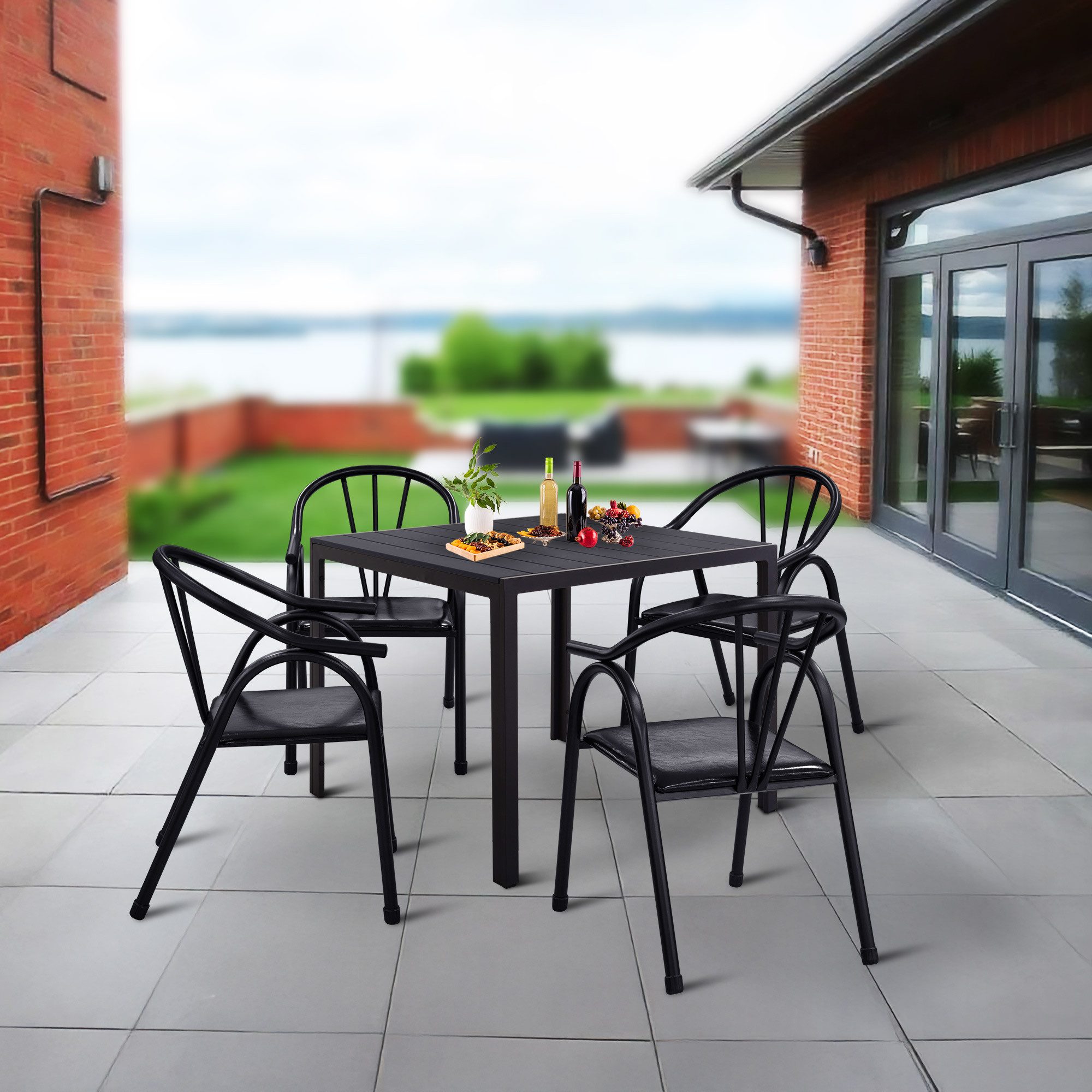 Raburg Gartentisch Outdoor Esstisch, Balkontisch Holzoptik, Harvey XXL, 90x günstig online kaufen