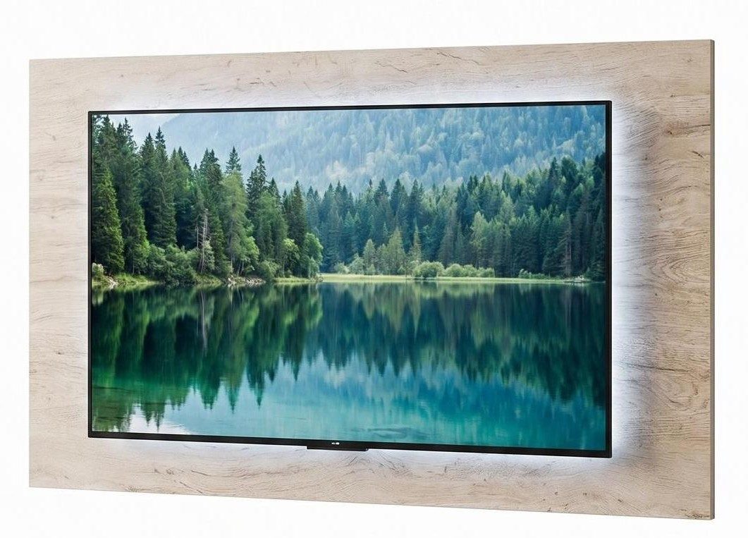 Xlmoebel TV-Wand Beiges TV-Wandpaneel im eleganten, modernen Minimalismus, (1-St), Made in Europa