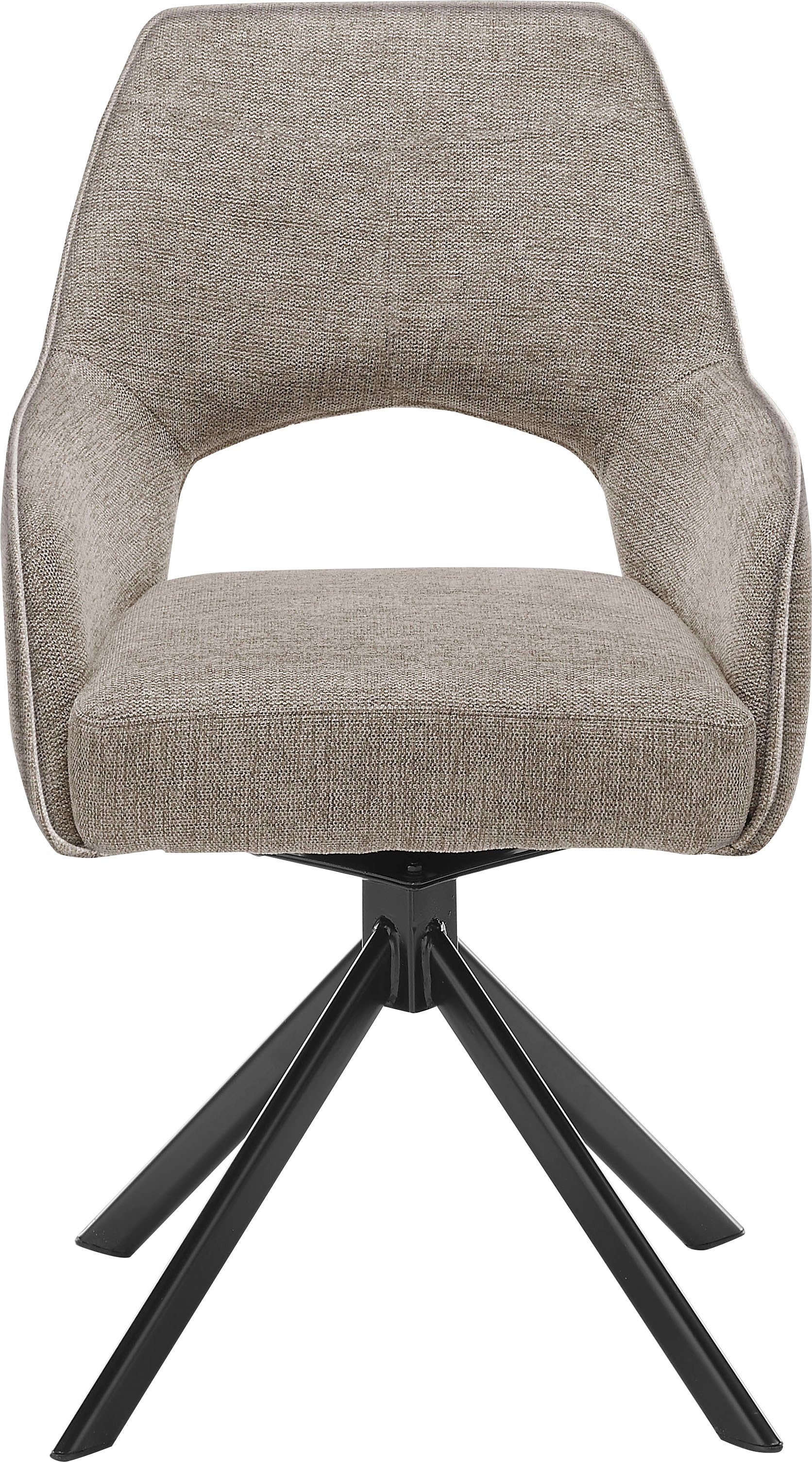 set one by Musterring Armlehnstuhl Winston (Set), 2er Set, mit Drehfunktion, Micro-Taschenfederkern, Stativgestell