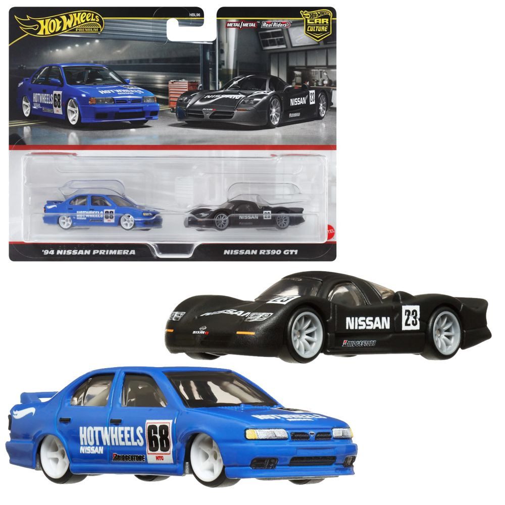 Hot Wheels Spielzeug-Rennwagen Nissan Primera + Nissan R390 GT1 Hot Wheels günstig online kaufen