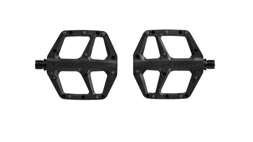 Look Plattformpedale LOOK Plattformpedale Trail Fusion schwarz, Composite Körper, Chromoly-