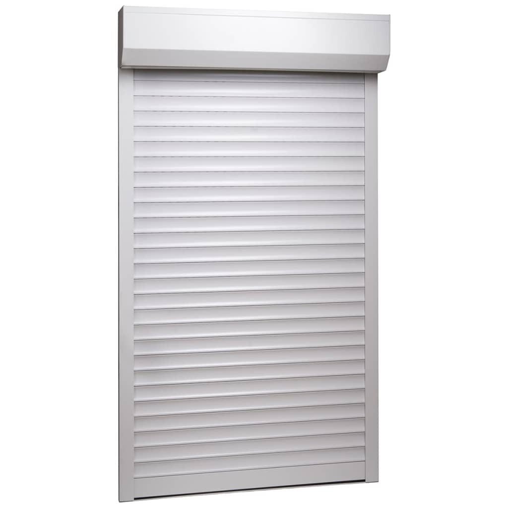 vidaXL Jalousie Rollladen Aluminium 110 x 220 cm Weiß