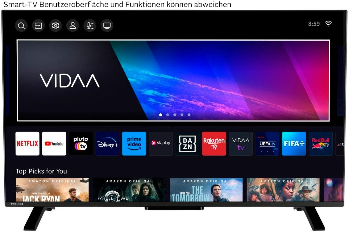 Toshiba 43LV2F63DA DLED-Fernseher (108 cm/43 Zoll, Full HD, Smart-TV)