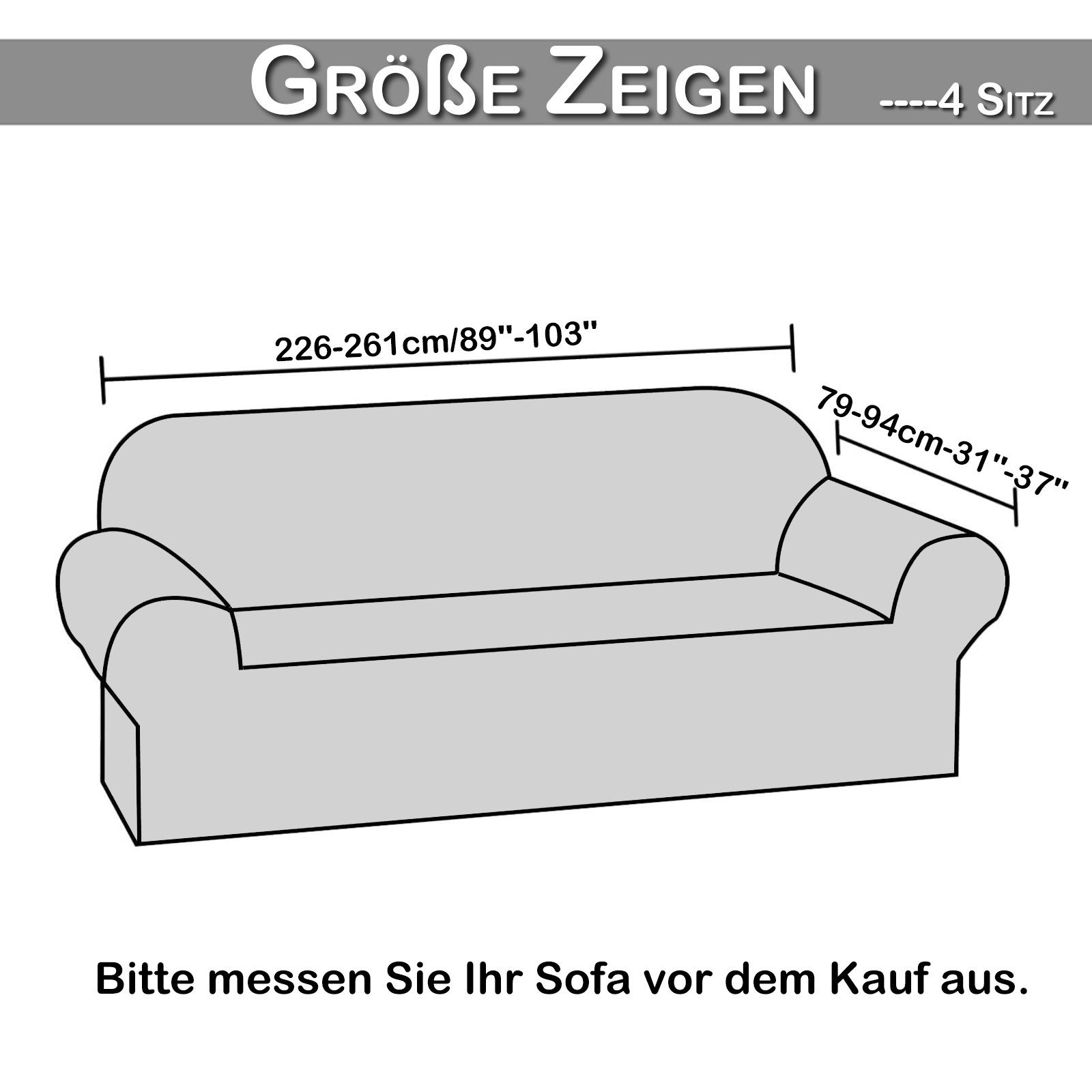 BTTO Sesselhusse Sesselbezug Jacquard Sofabezug Arm Sofabezug mit Schaumsto günstig online kaufen