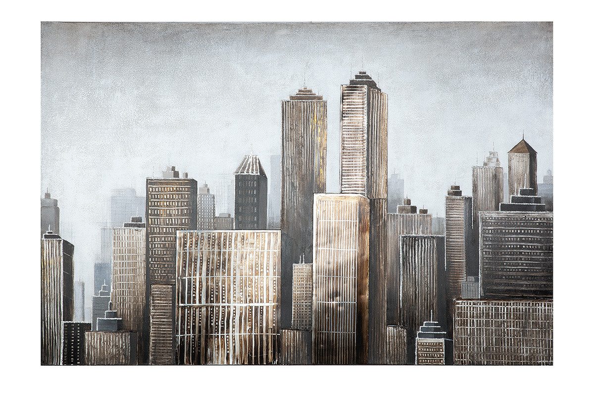 GILDE Wandbild GILDE 3D Bild Big Apple - braun-grau - H. 100cm x B. 150cm