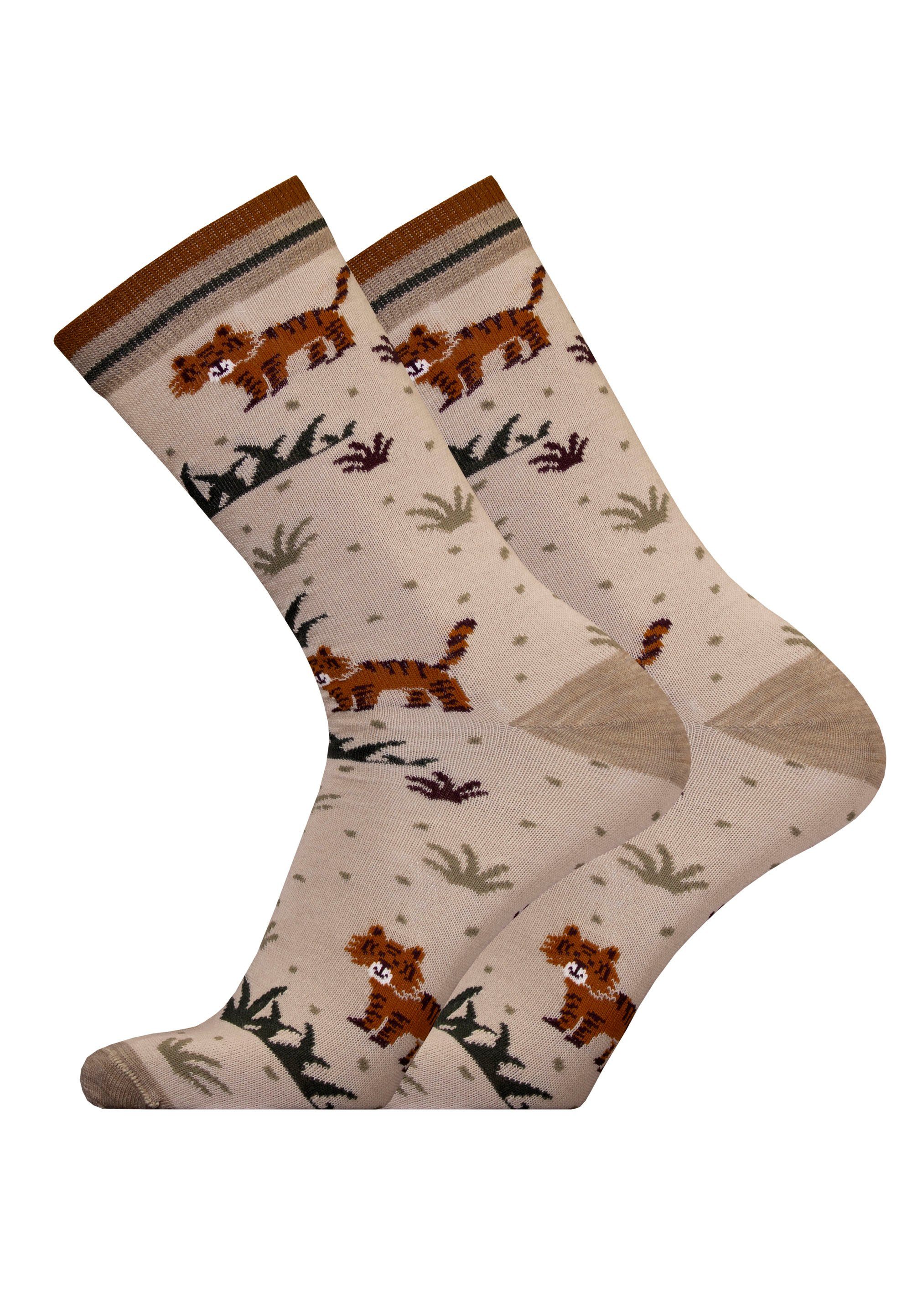 Qualität Socken atmungsaktiver TIGER in sand UphillSport 2er (2-Paar) Pack