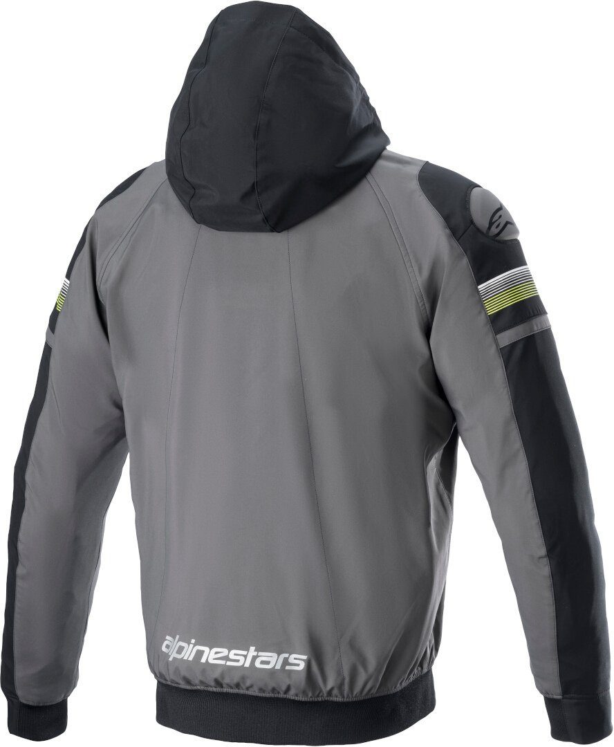 Grey/Black/Yellow Alpinestars Motorrad Motorradjacke V2 Sektor Hoodie