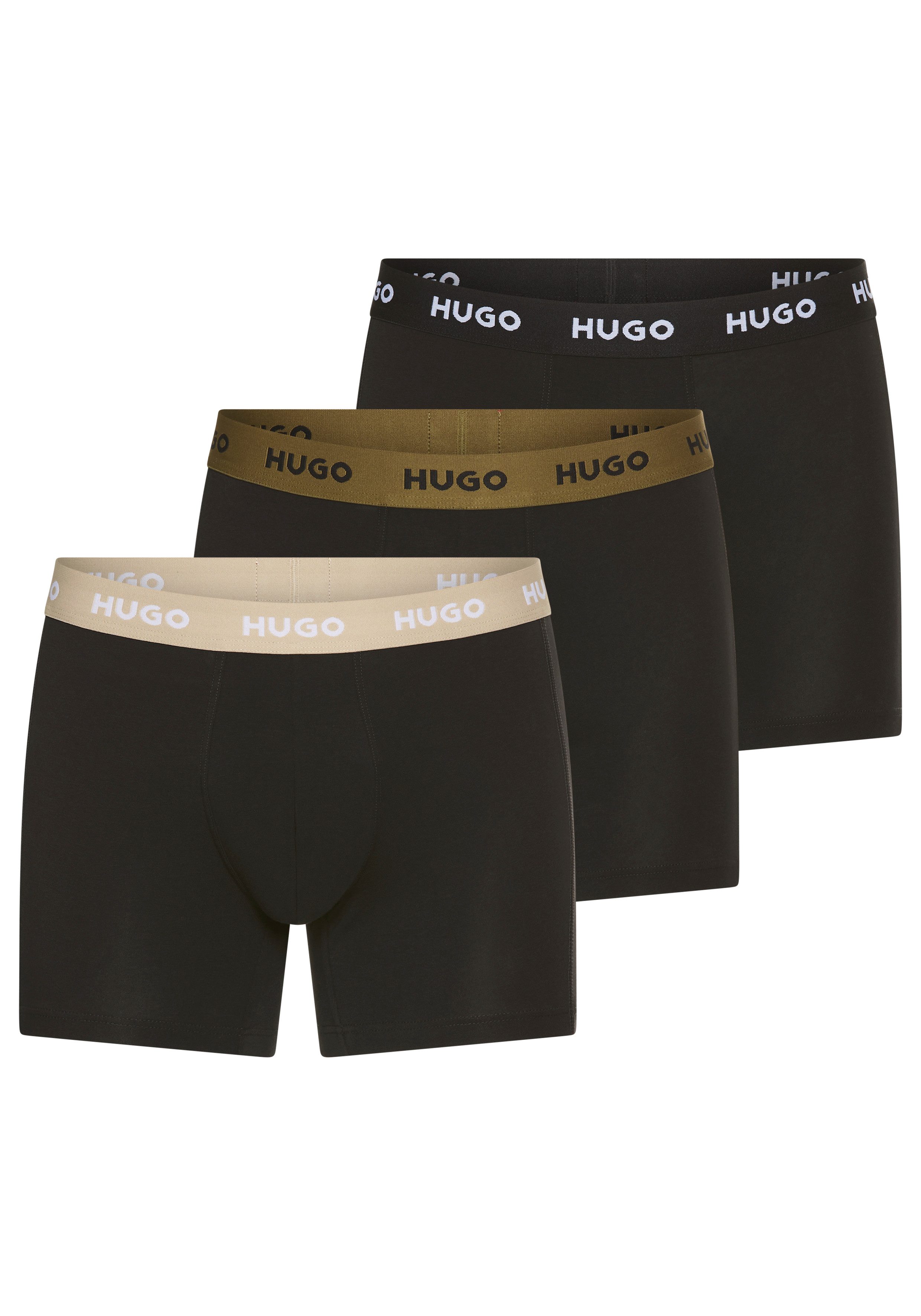 HUGO Boxer BOXERBR TRIPLE (Packung, 3-St., 3er) mit elastischem Bund günstig online kaufen