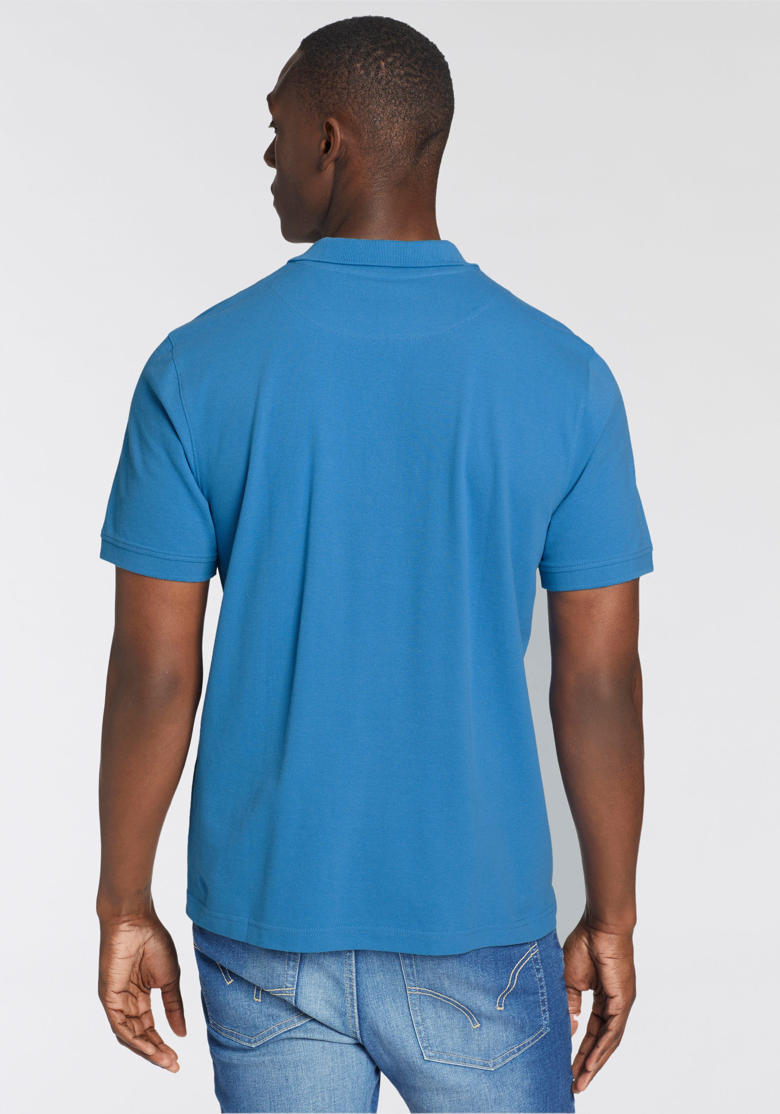 Man's World Poloshirt Kurzarm, lockere Passform, unifarben